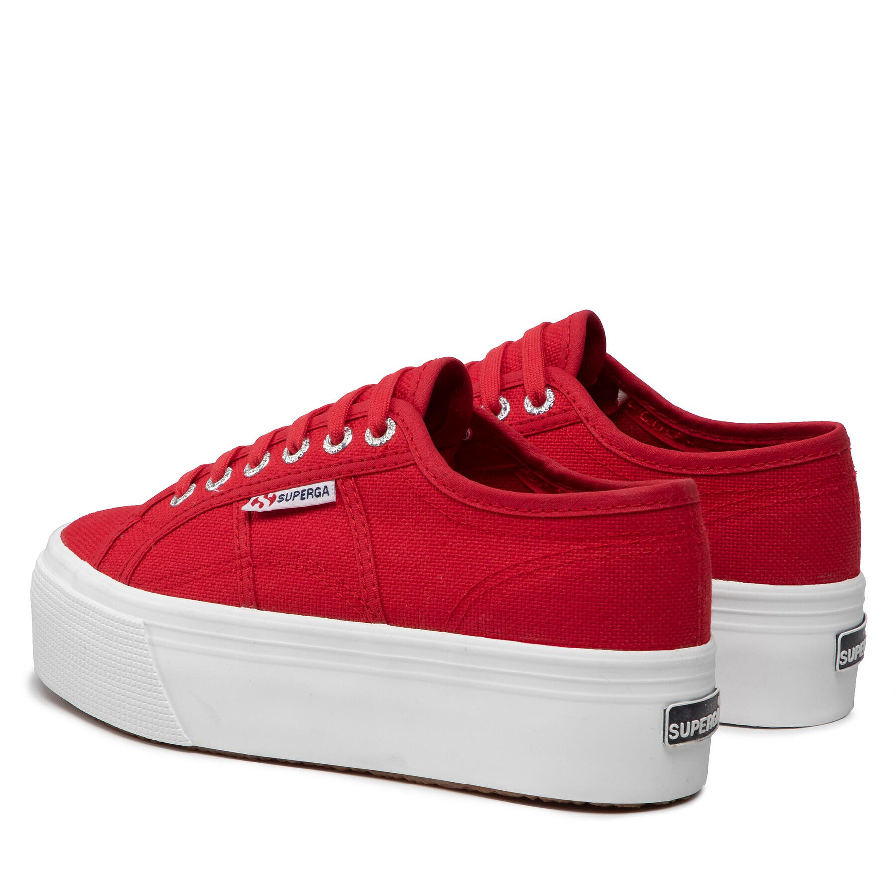 Superga Гуменки 2790 Paltform S9111LW Червен - Pepit.bg