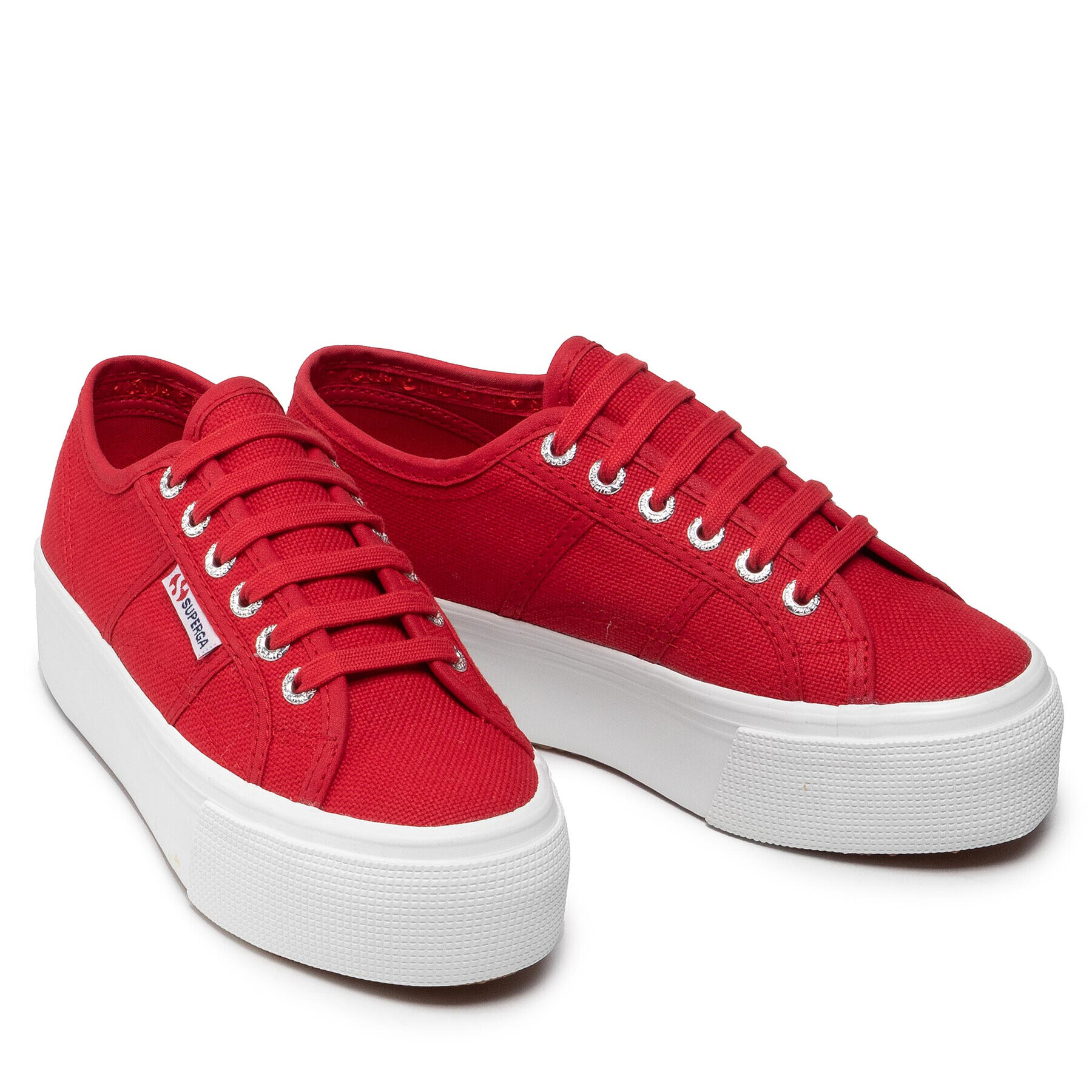 Superga Гуменки 2790 Paltform S9111LW Червен - Pepit.bg