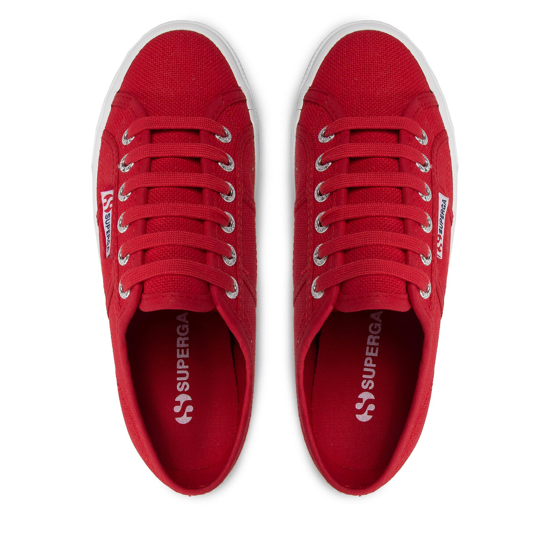 Superga Гуменки 2790 Paltform S9111LW Червен - Pepit.bg