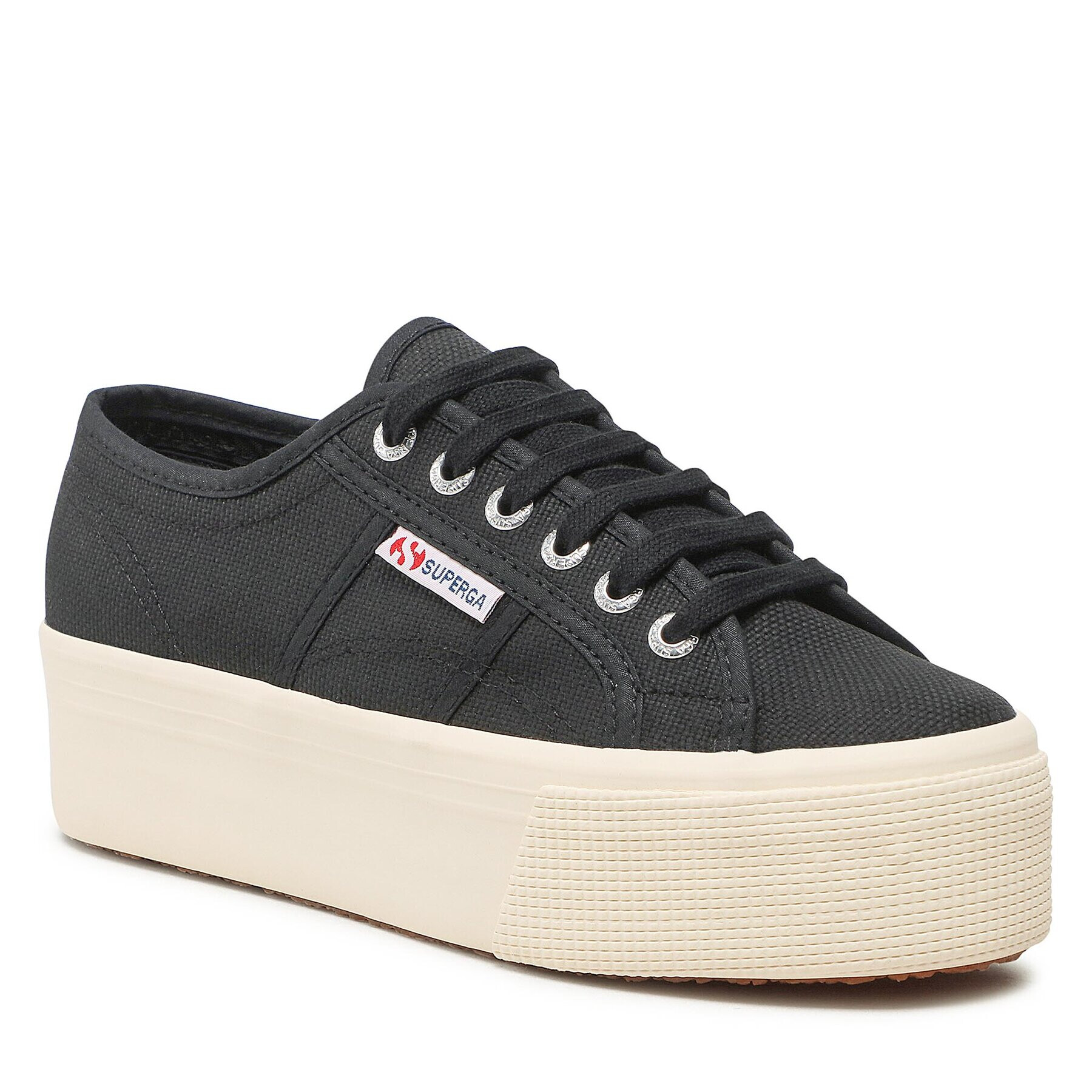 Superga Гуменки 2790 Platform S9111LW Черен - Pepit.bg