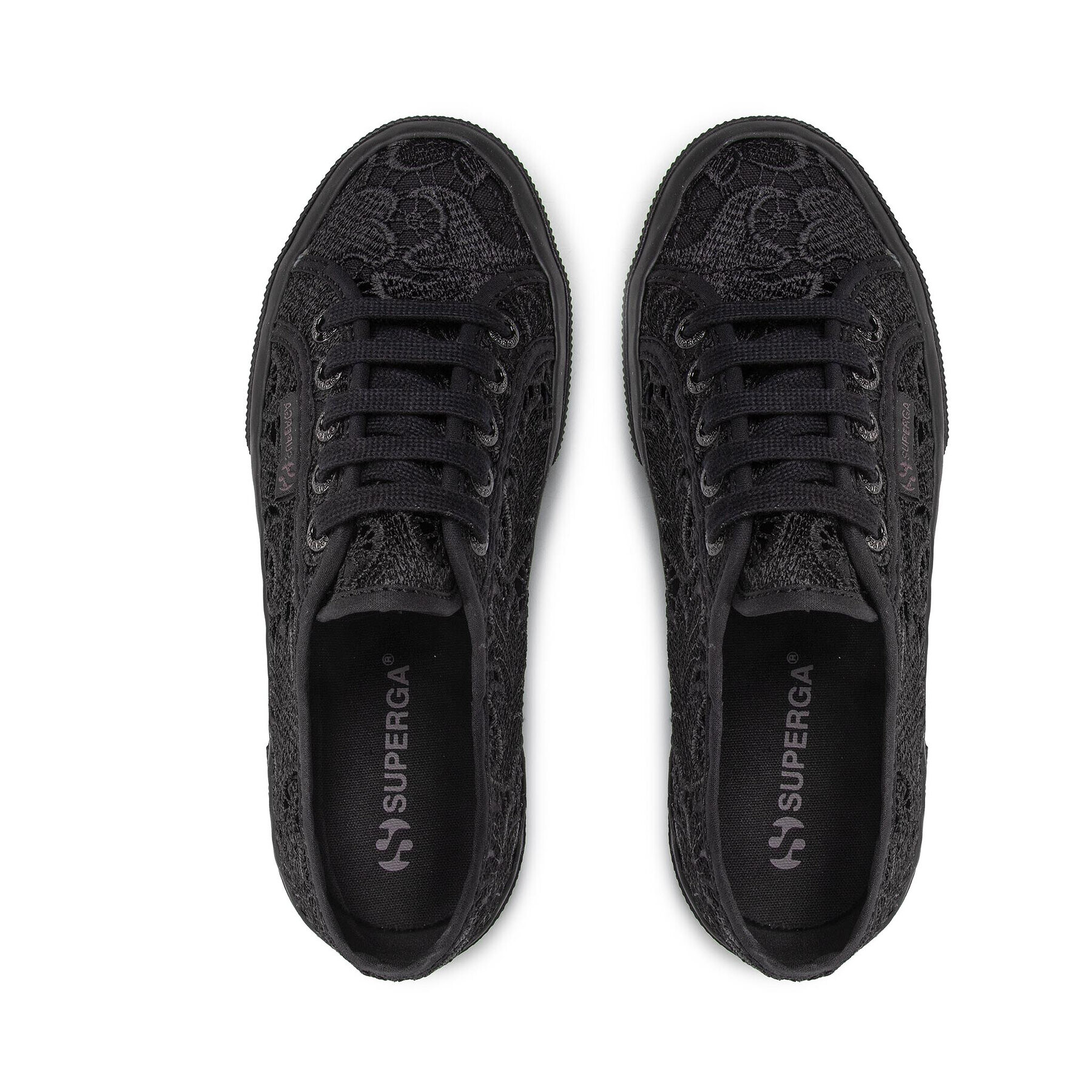 Superga Гуменки Macrame 2750 S81219W Черен - Pepit.bg