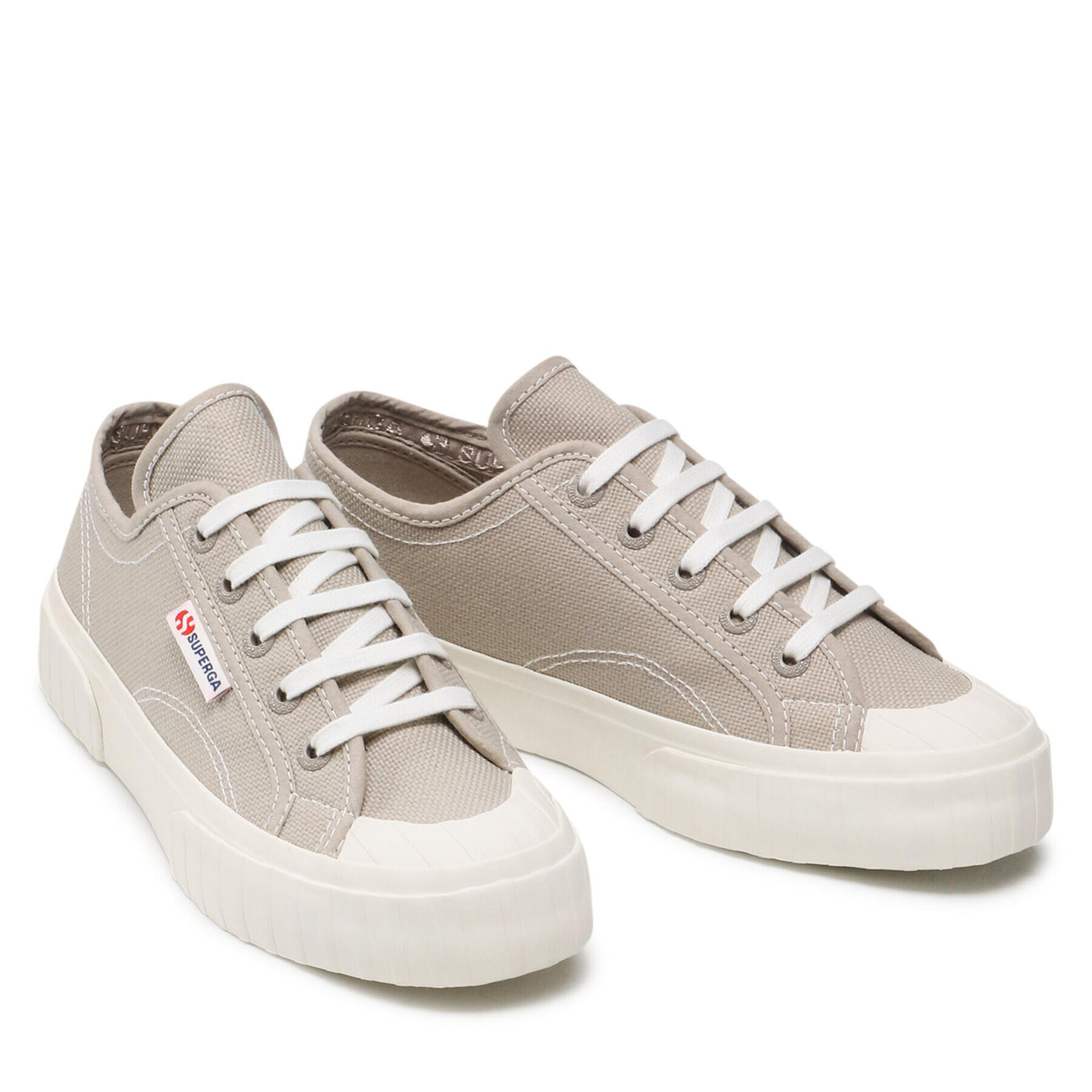 Superga Кецове 2630 Stripe S00GRT0 Бежов - Pepit.bg