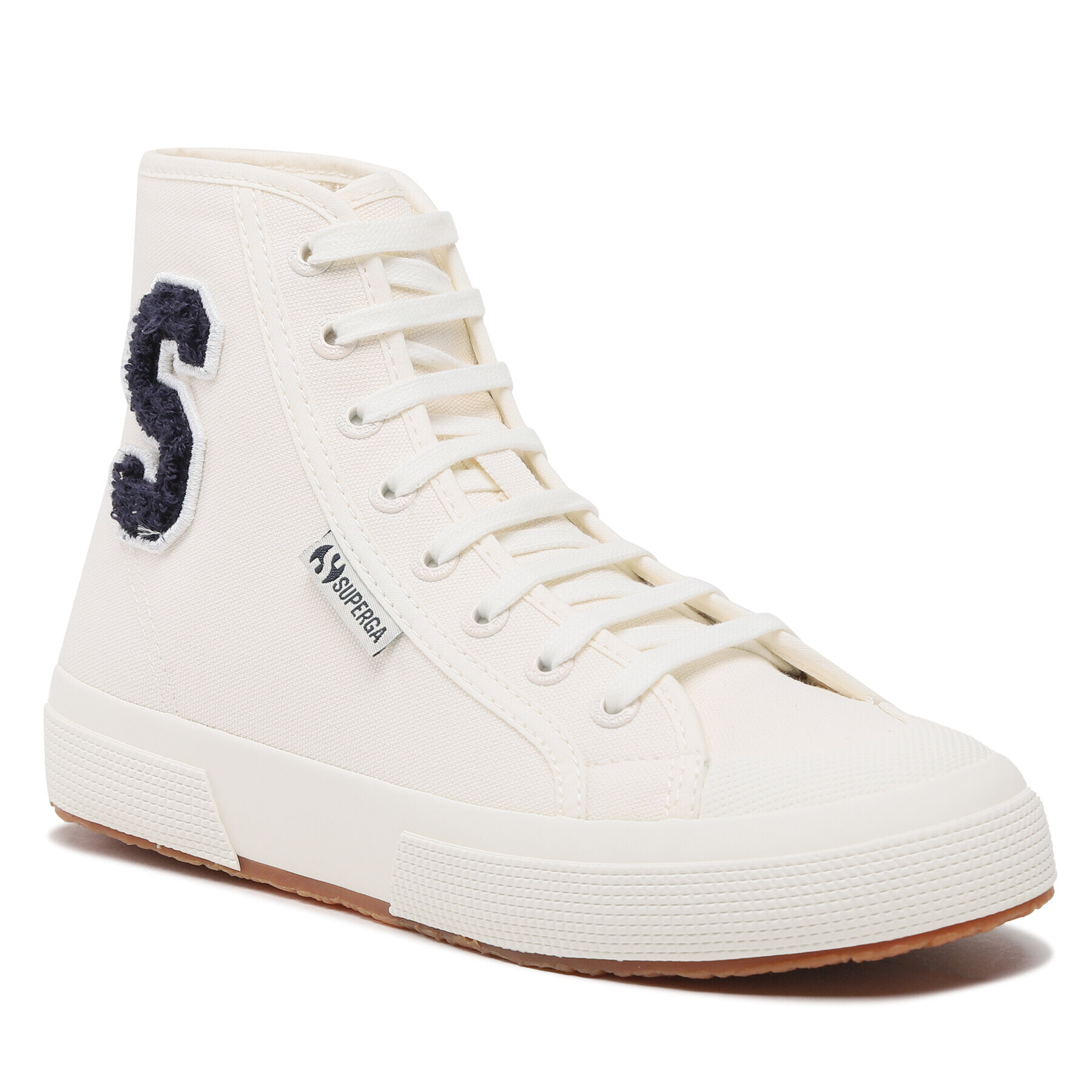 Superga Кецове 2295 Cotton Terry Patch S21321W Бял - Pepit.bg