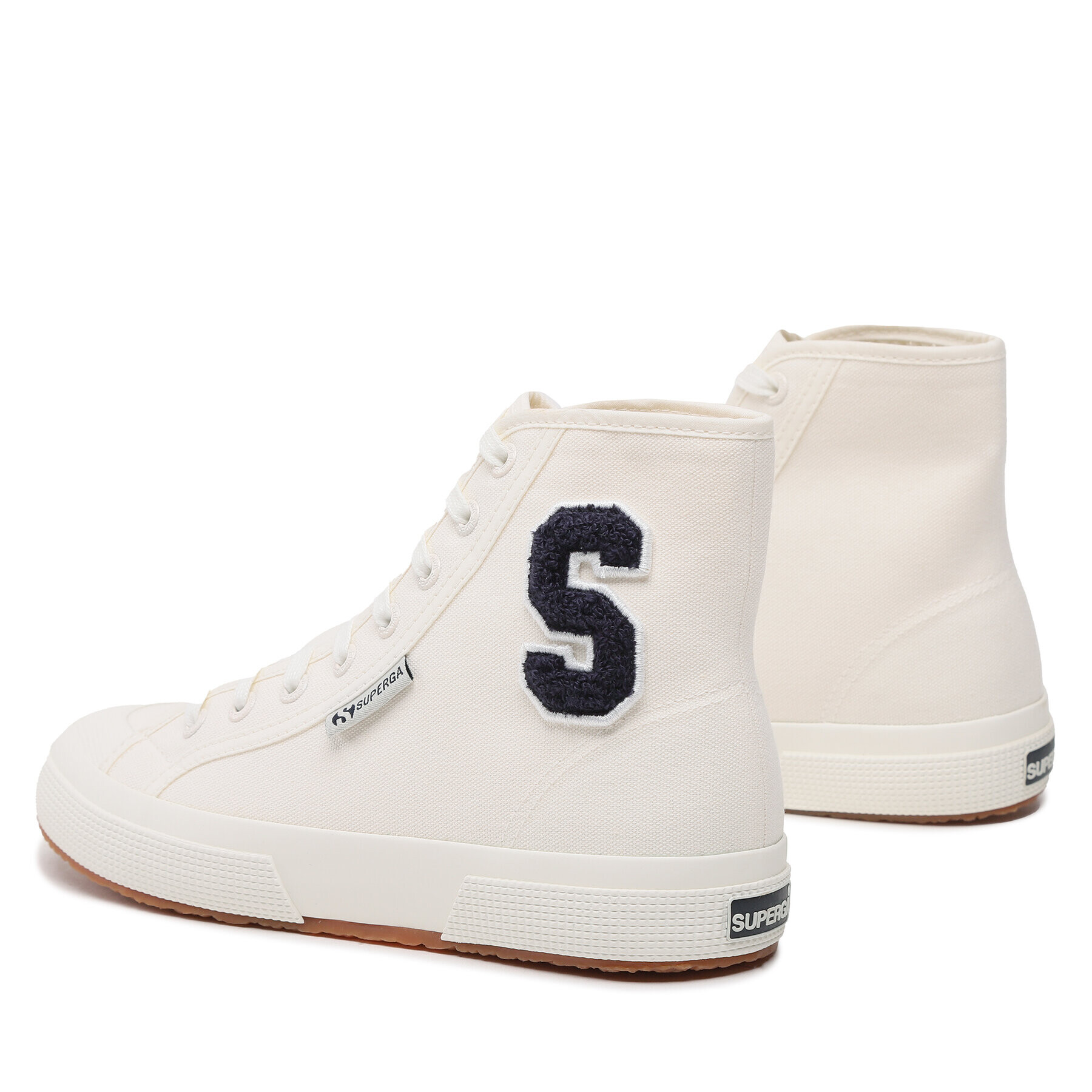 Superga Кецове 2295 Cotton Terry Patch S21321W Бял - Pepit.bg