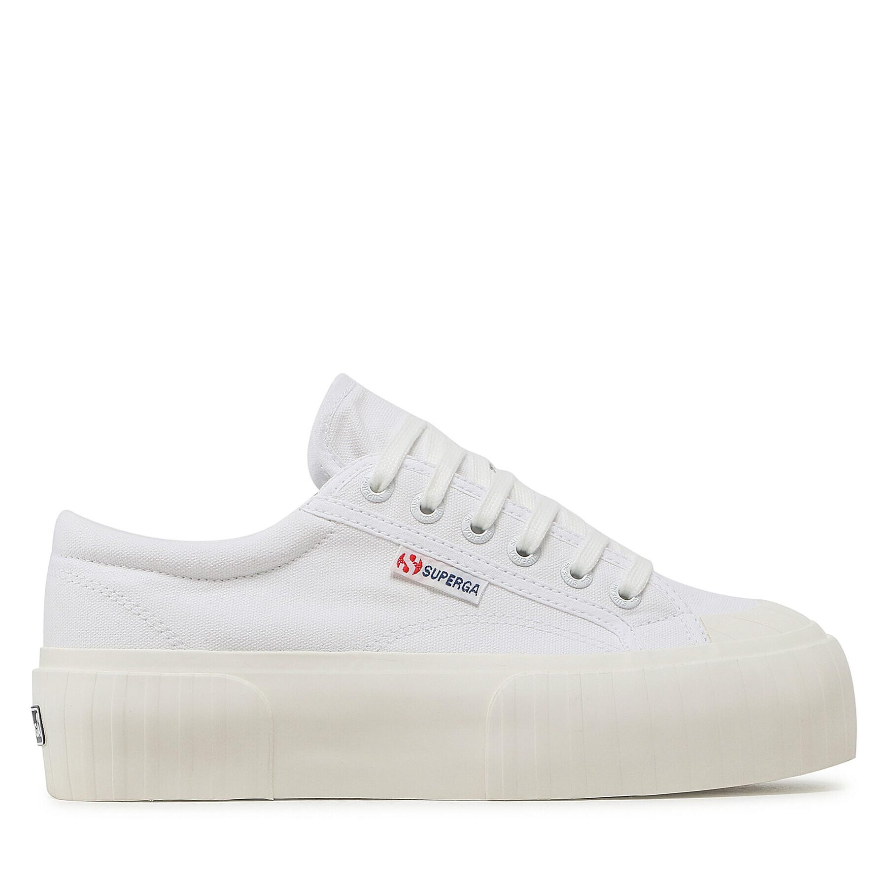 Superga Кецове Stripe Platform 2631 S5111SW Бял - Pepit.bg