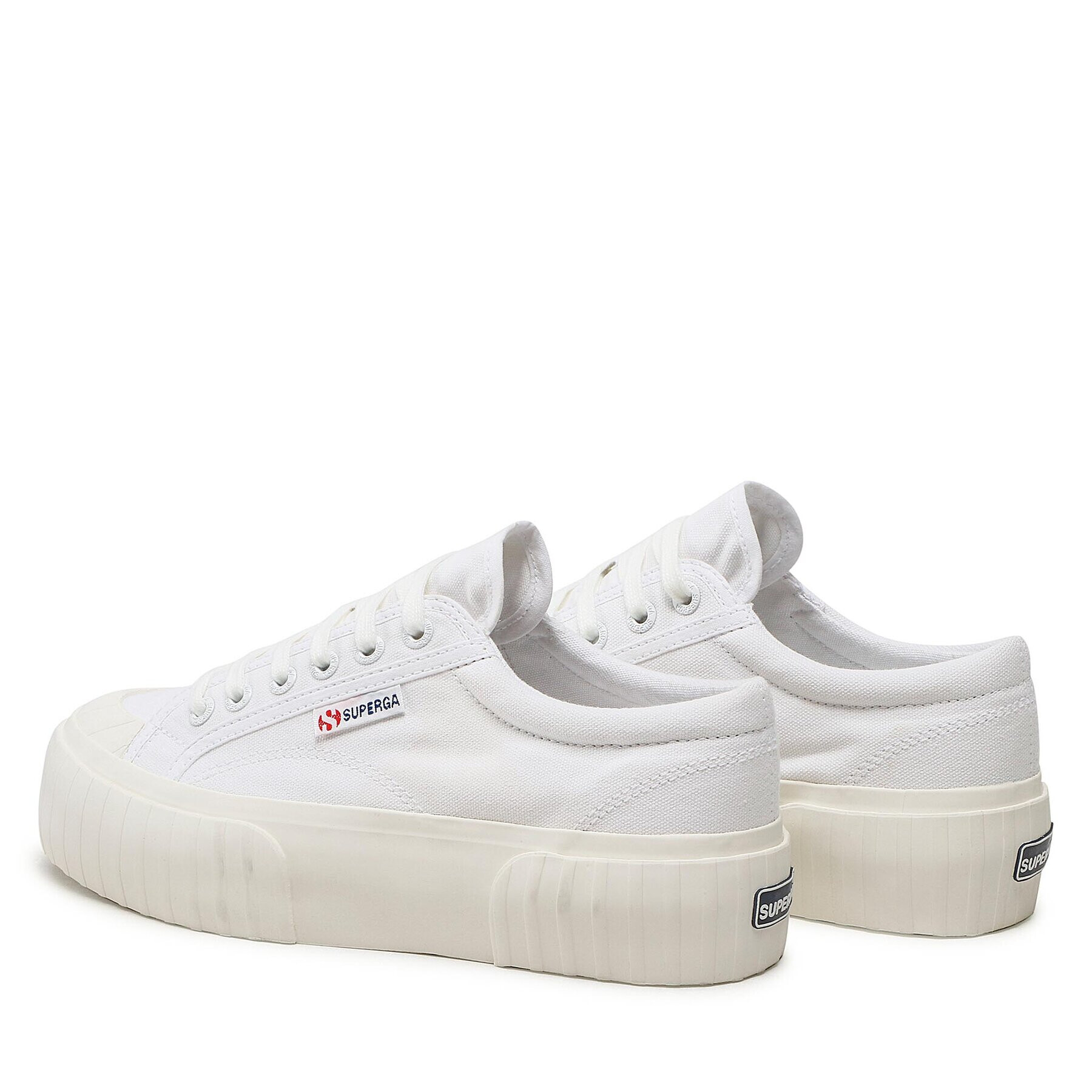 Superga Кецове Stripe Platform 2631 S5111SW Бял - Pepit.bg