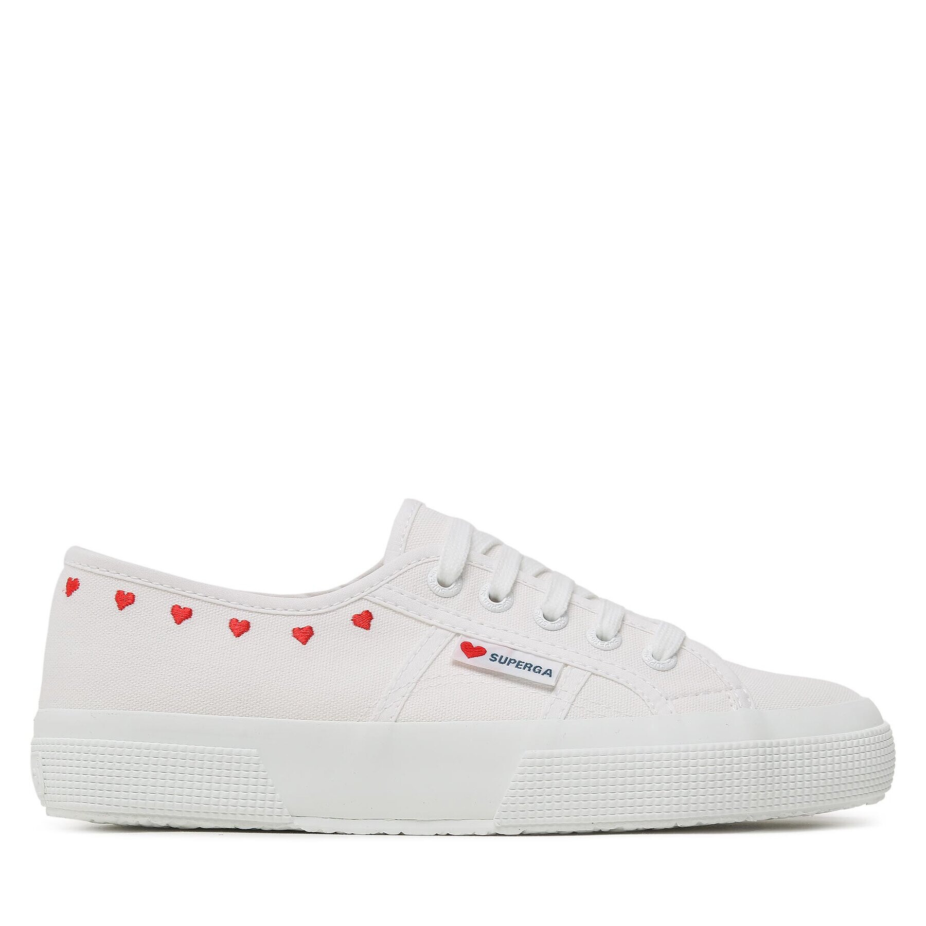 Superga Сникърси 2750 Little Hearts Embroidery Бял - Pepit.bg