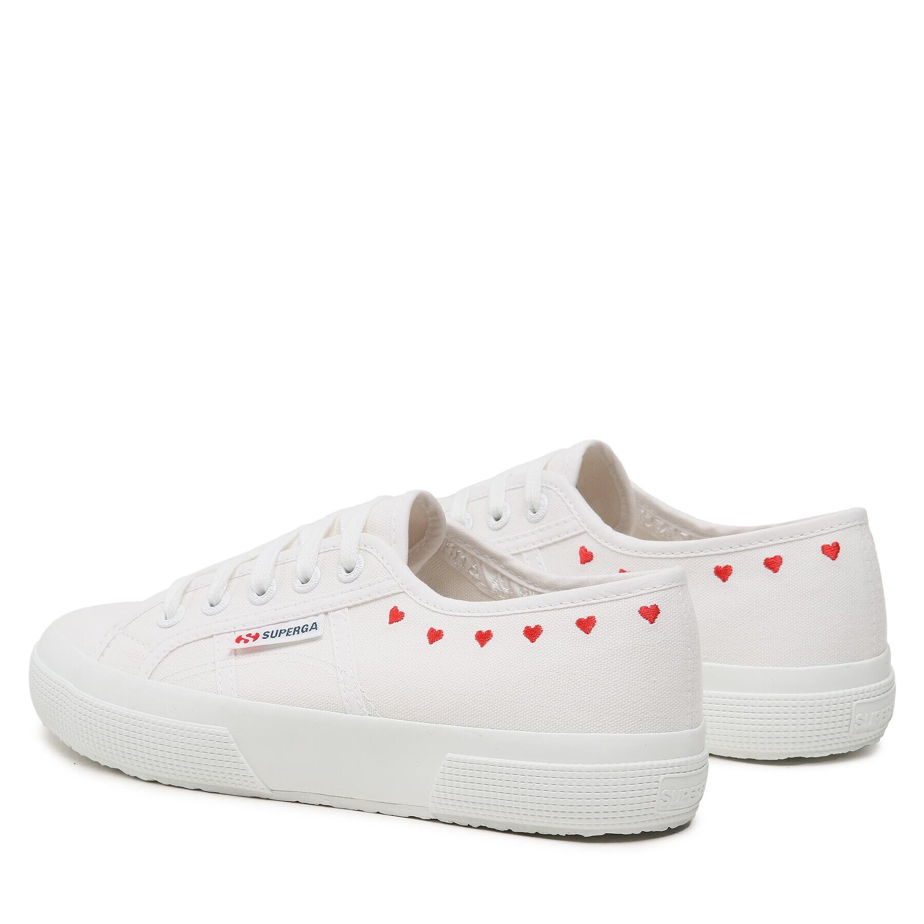 Superga Сникърси 2750 Little Hearts Embroidery Бял - Pepit.bg