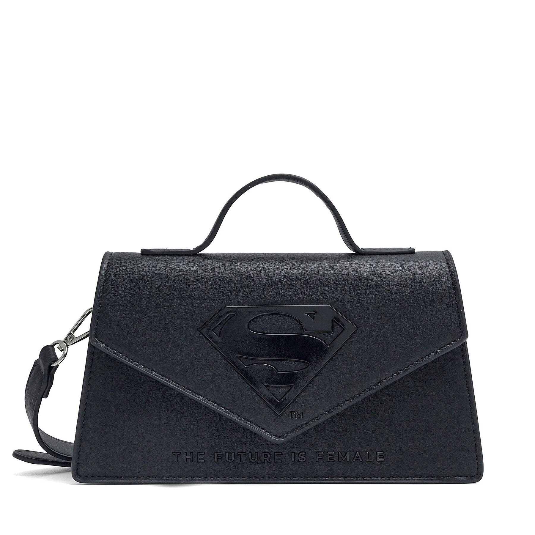 Superman Дамска чанта ACCCS_SS23_174WBSG Черен - Pepit.bg