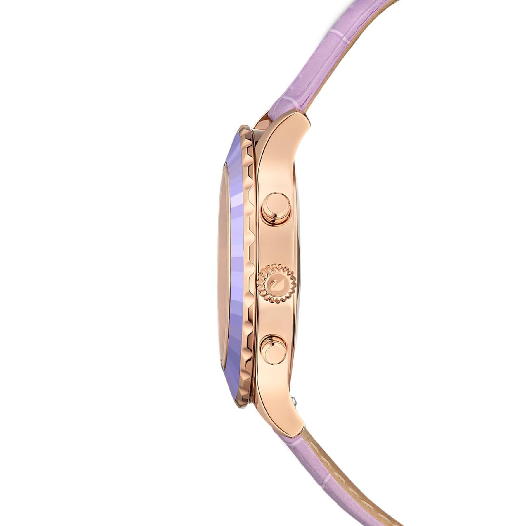 Swarovski Часовник Octea Lux Chrono 5632263 Виолетов - Pepit.bg