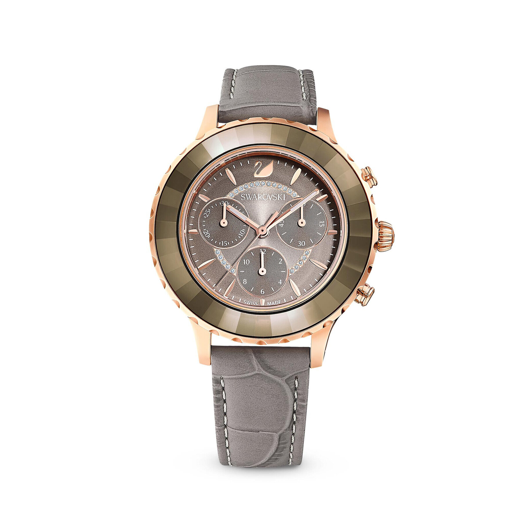 Swarovski Часовник Octea Lux Chrono Ls 5452495 Бежов - Pepit.bg