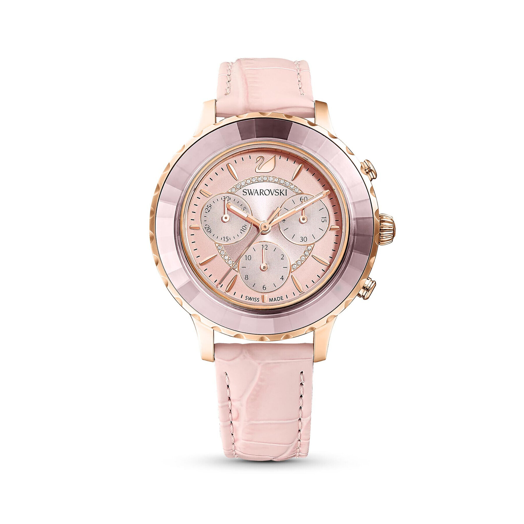 Swarovski Часовник Octea Lux Chrono Ls 5452501 Розов - Pepit.bg