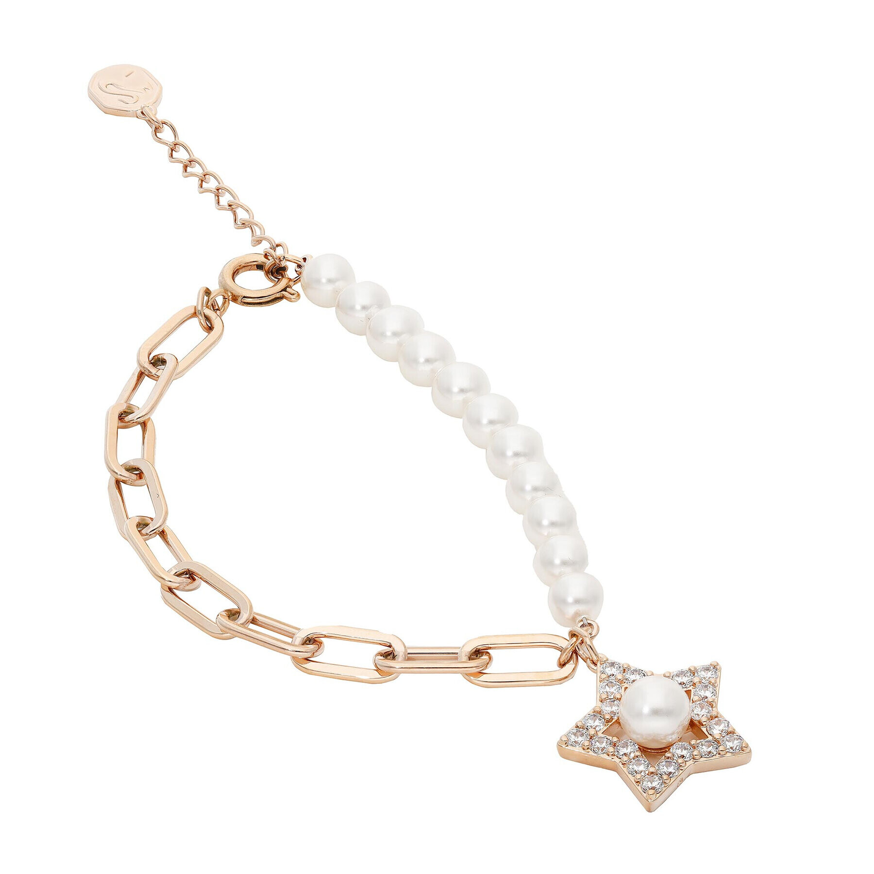 Swarovski Гривна Stella 5645461 Розов - Pepit.bg