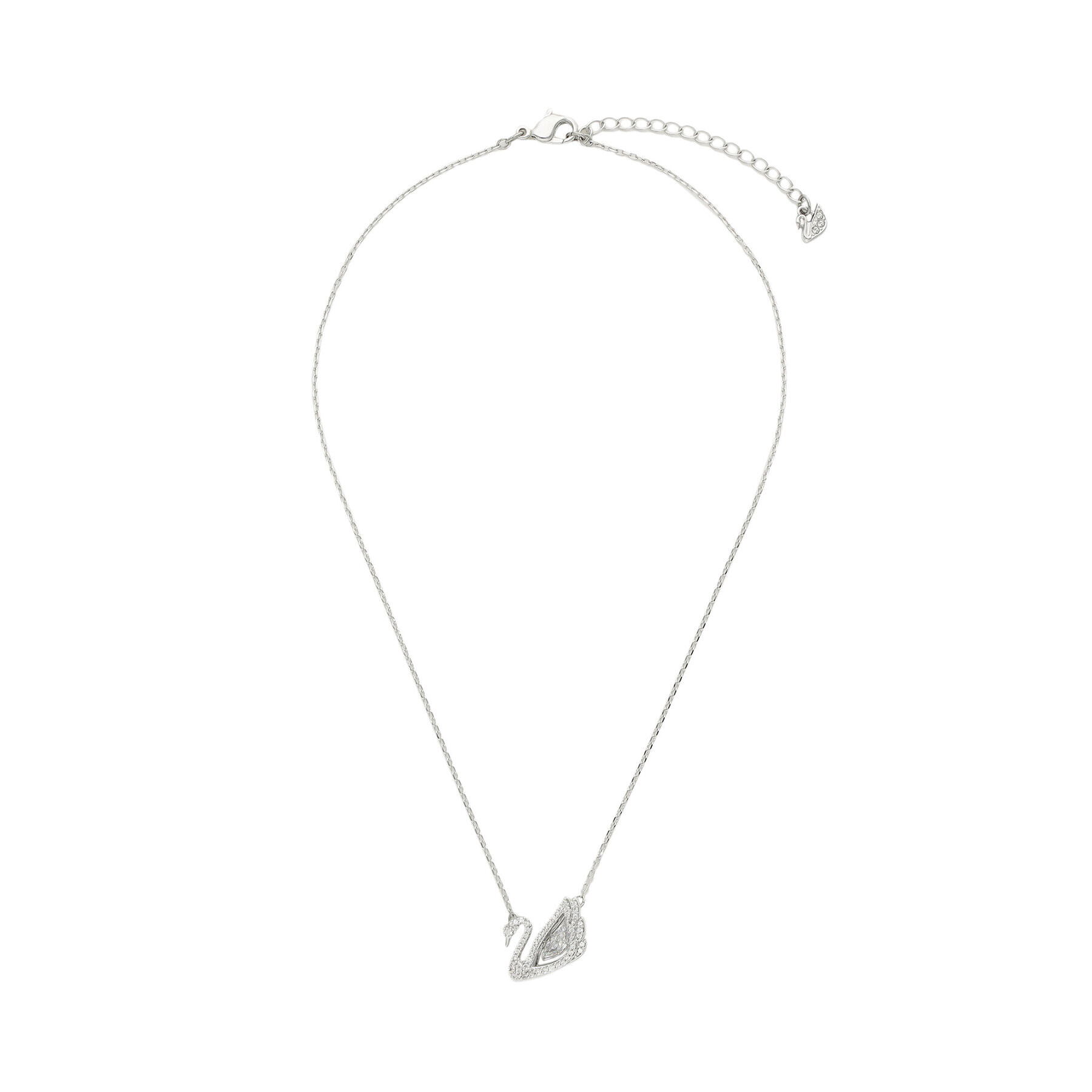 Swarovski Колие Dancing Swan 5514421 Сребрист - Pepit.bg