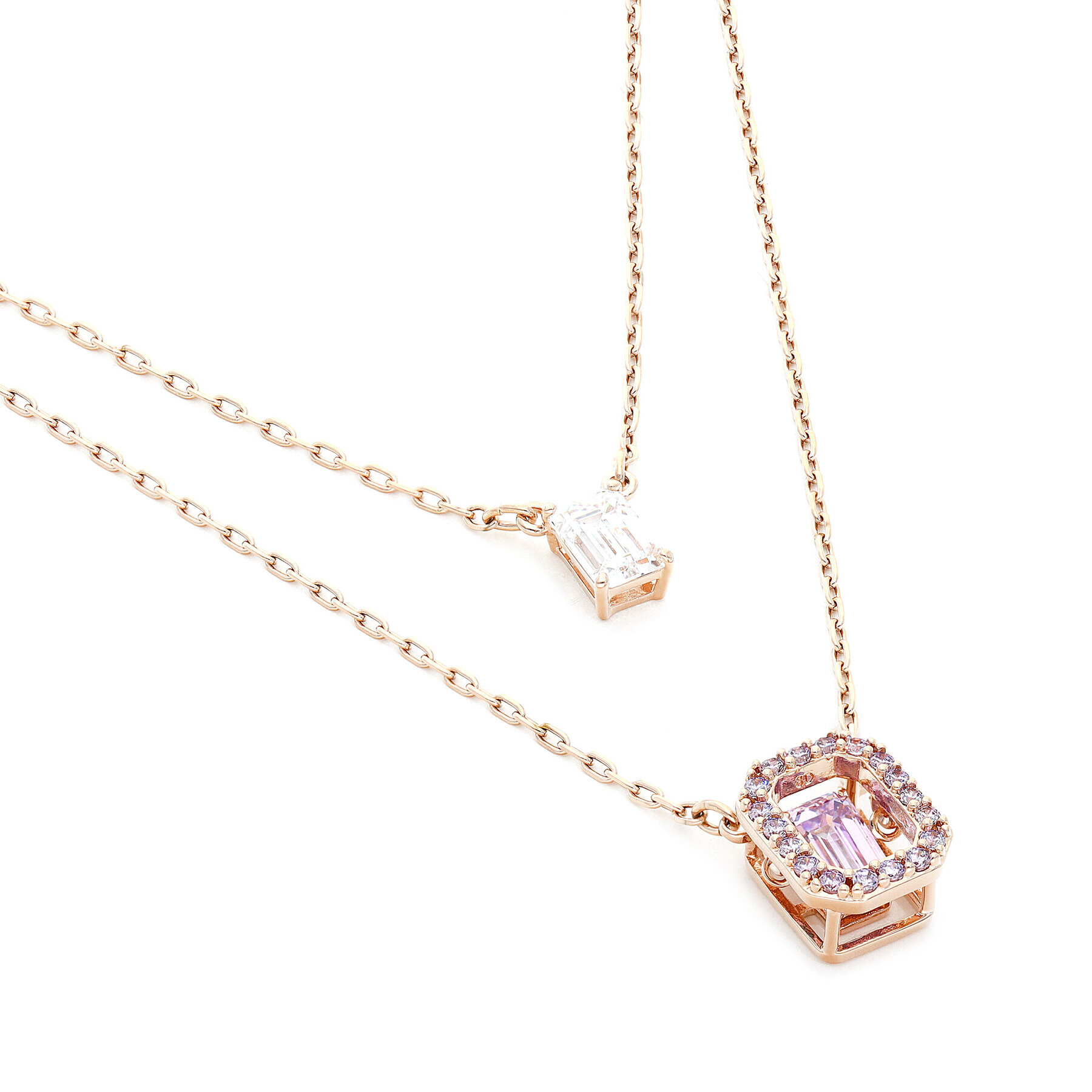 Swarovski Колие Millenia 5640558 Розов - Pepit.bg