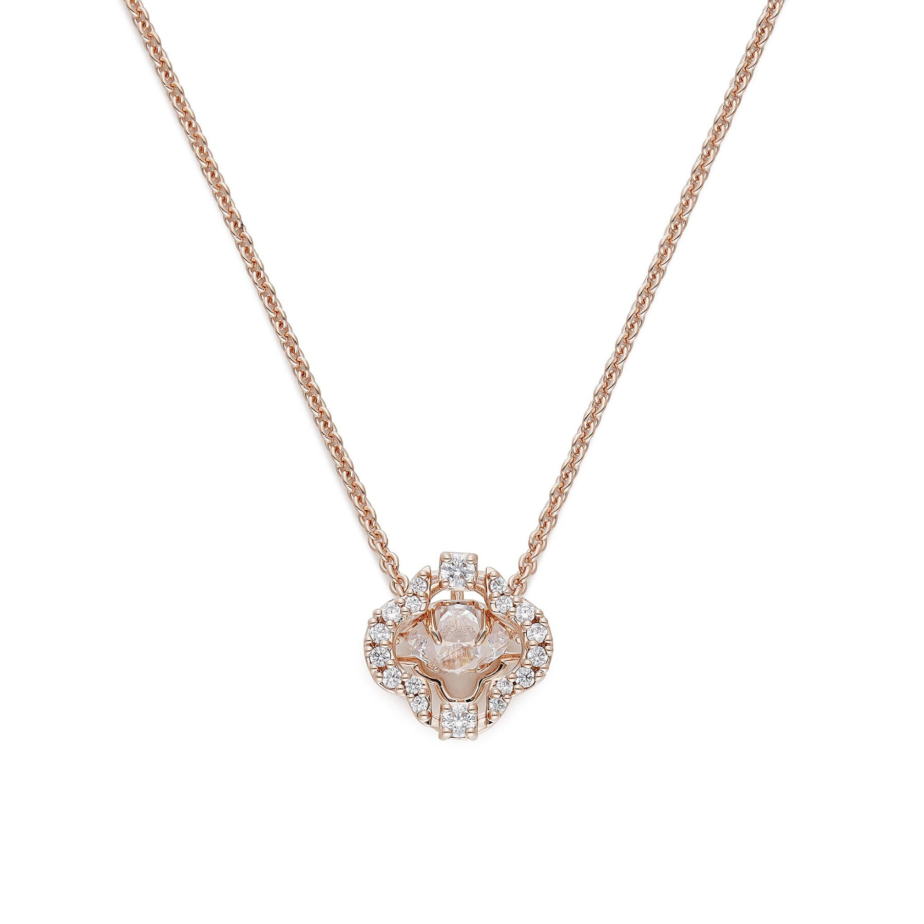 Swarovski Колие Sparkling Dance 5642928 Златист - Pepit.bg