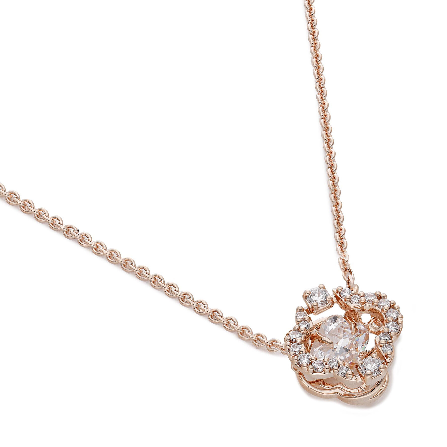 Swarovski Колие Sparkling Dance 5642928 Златист - Pepit.bg