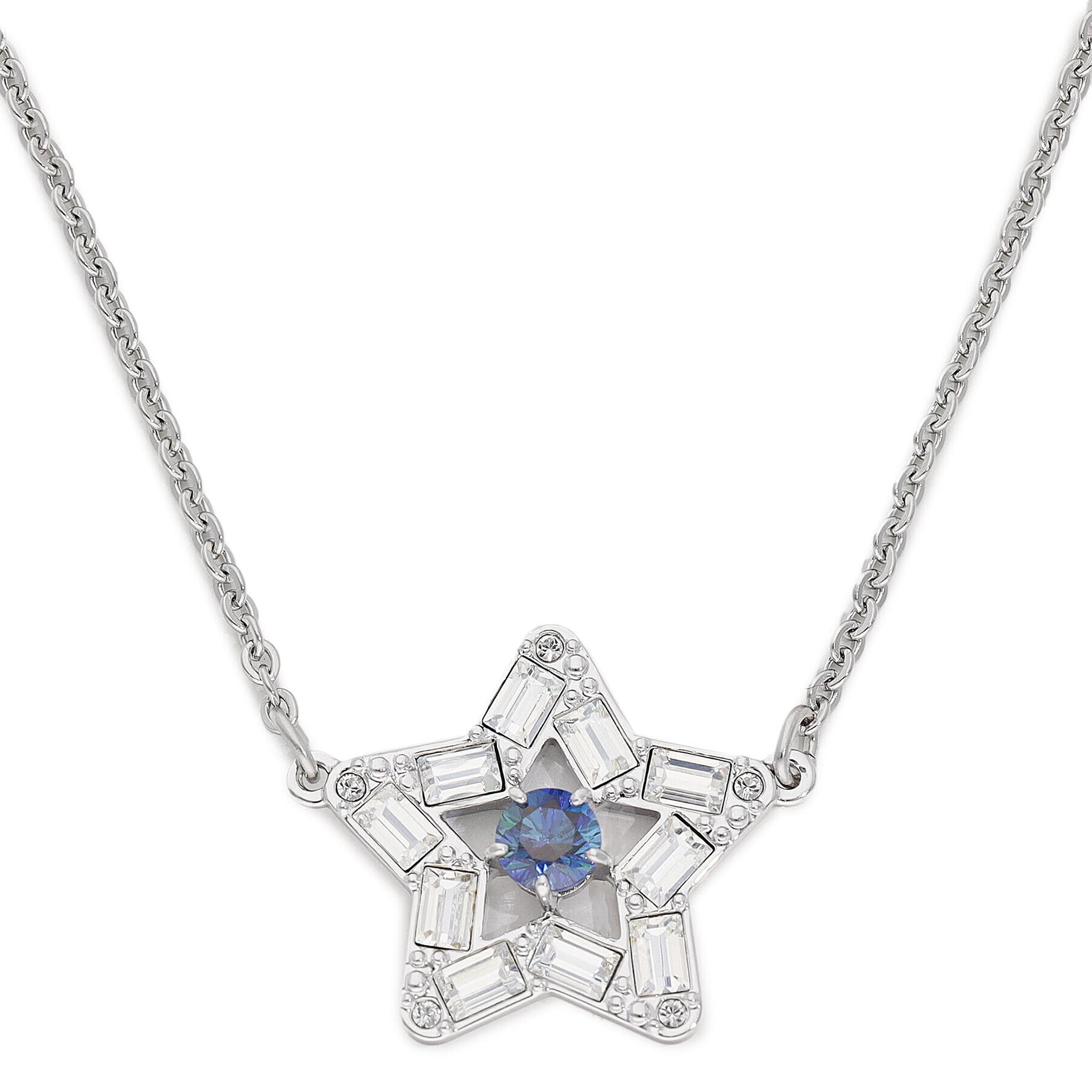 Swarovski Колие Stella 5639186 Сребрист - Pepit.bg