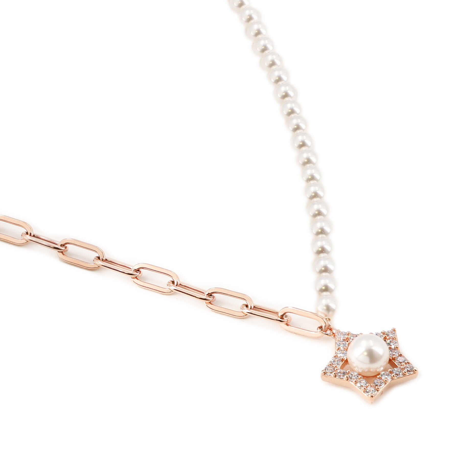 Swarovski Колие Stella 5645381 Розов - Pepit.bg
