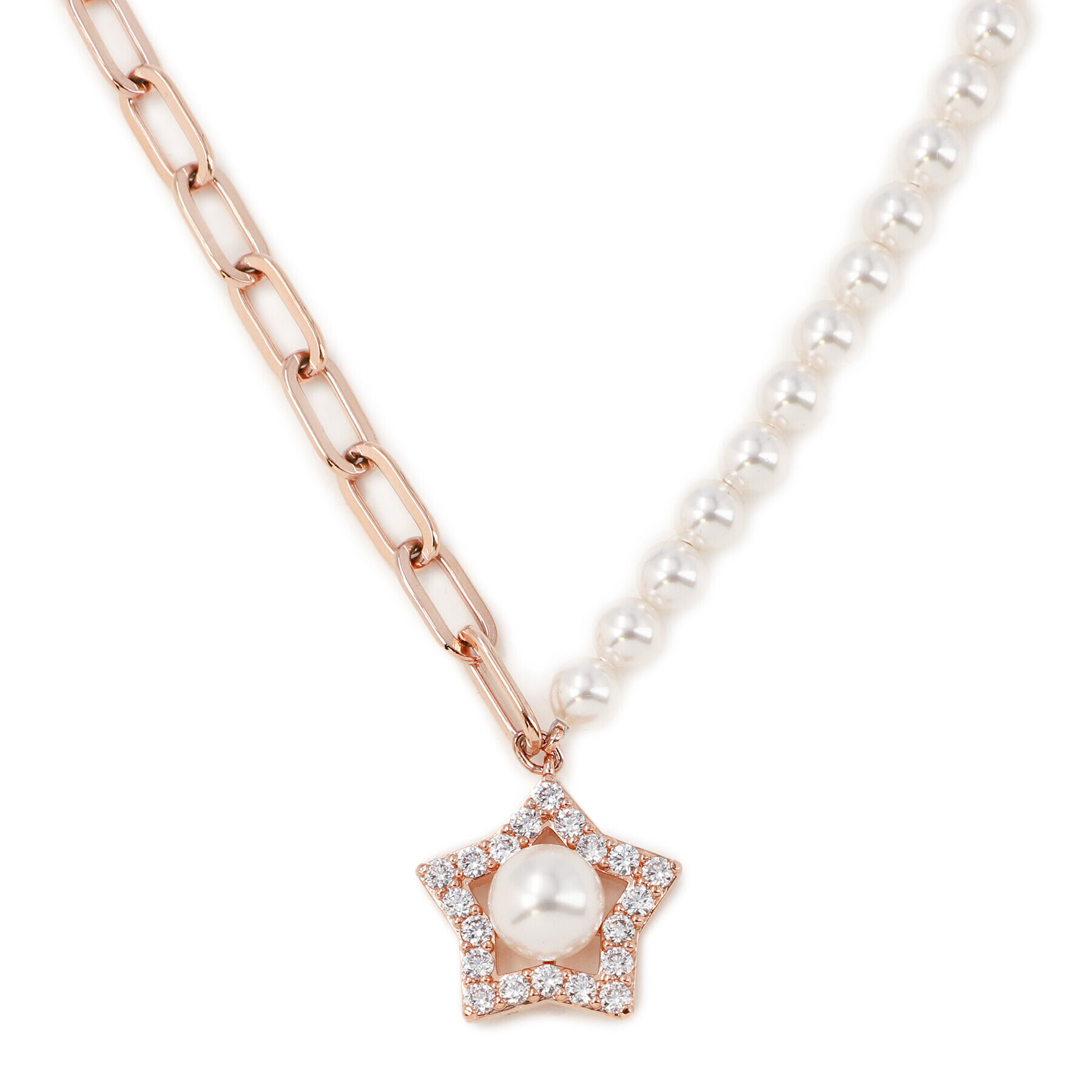 Swarovski Колие Stella 5645381 Розов - Pepit.bg