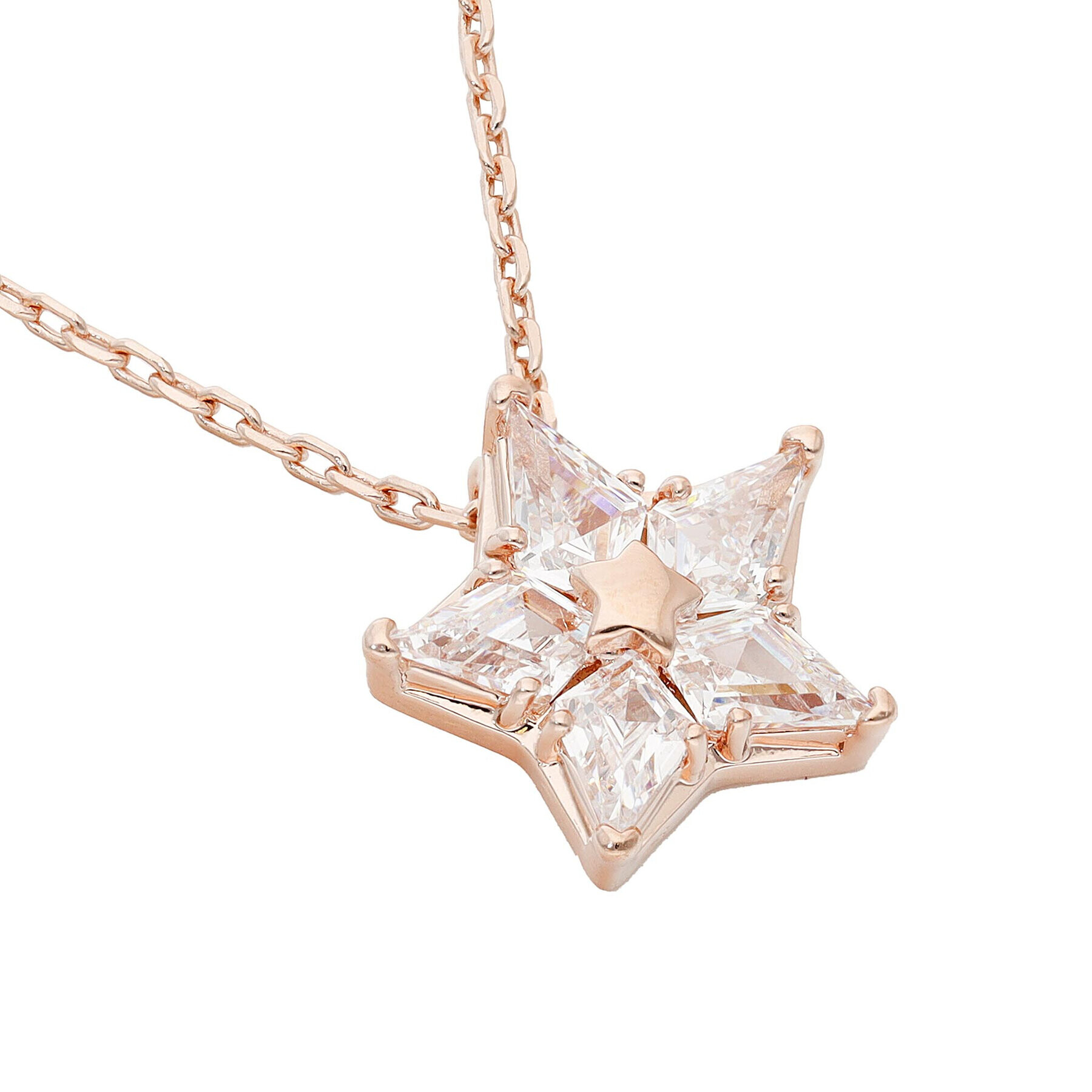 Swarovski Колие Stella Pendant 5645463 Розов - Pepit.bg