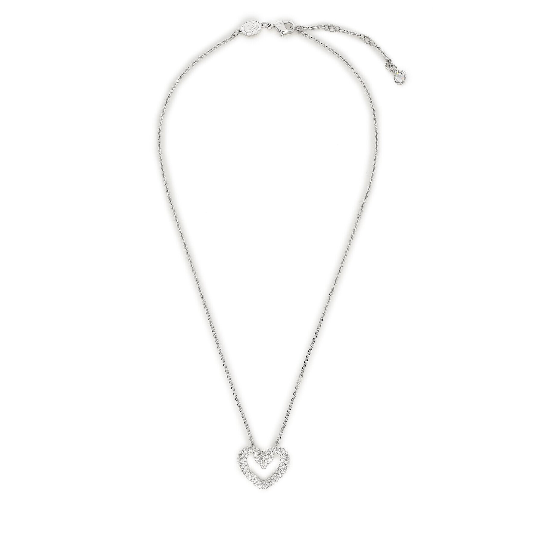 Swarovski Колие Una 5625533 Сребрист - Pepit.bg