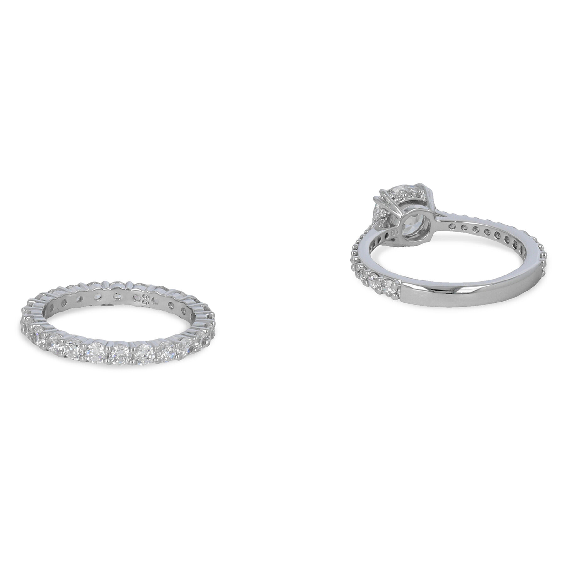 Swarovski Комплект 2 пръстена Constella 5647662 Сребрист - Pepit.bg