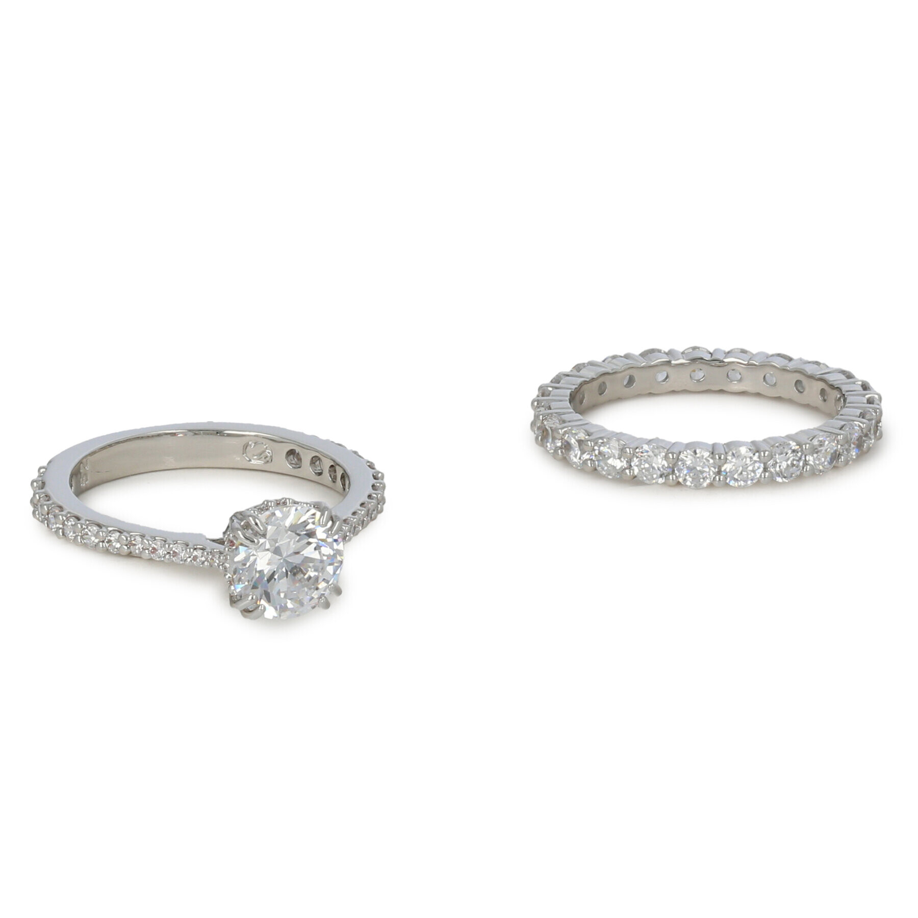 Swarovski Комплект 2 пръстена Constella 5649216 Сребрист - Pepit.bg