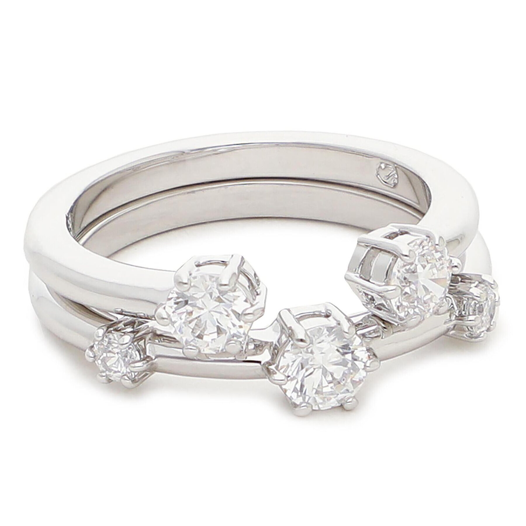 Swarovski Комплект 2 пръстена Constella Ring 5640960 Сребрист - Pepit.bg