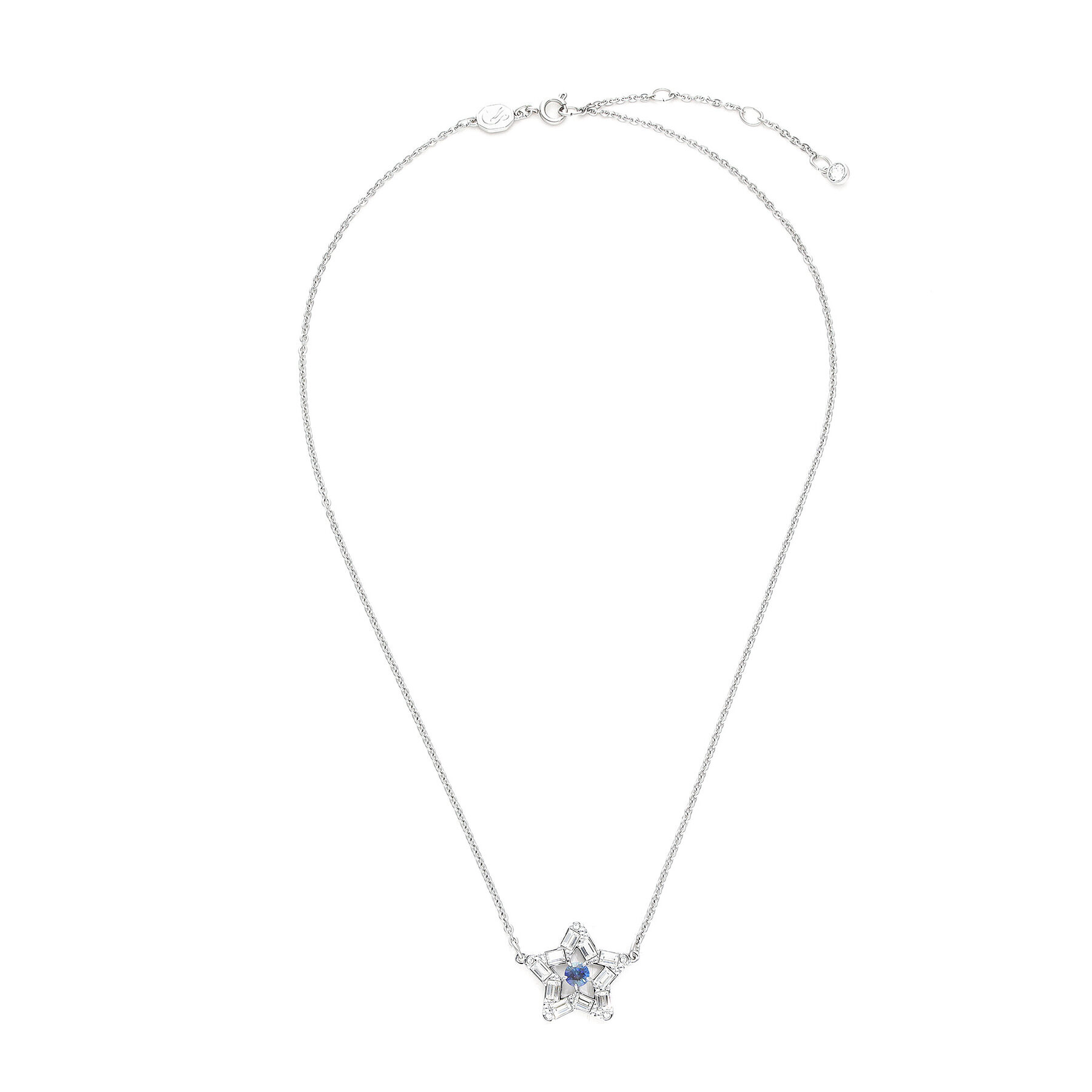 Swarovski Комплект колие и обеци Stella 5646762 Сив - Pepit.bg