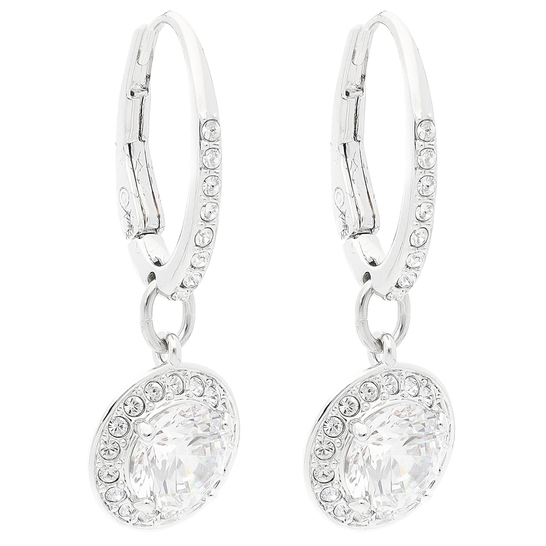 Swarovski Обици Angelic Pe Drop Light 5142721 Сребрист - Pepit.bg