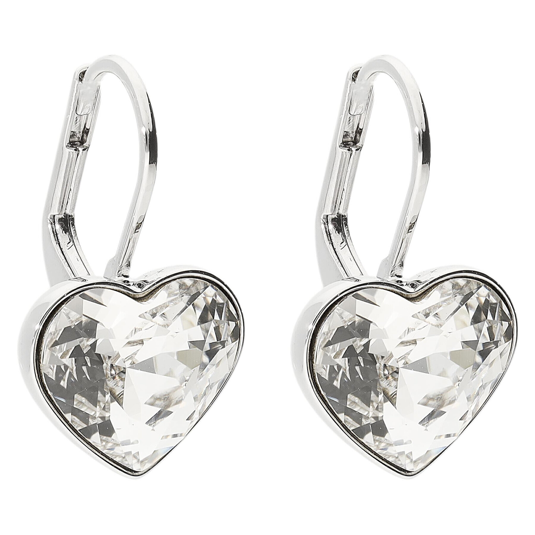 Swarovski Обици Bella Heart 5515191 Сребрист - Pepit.bg