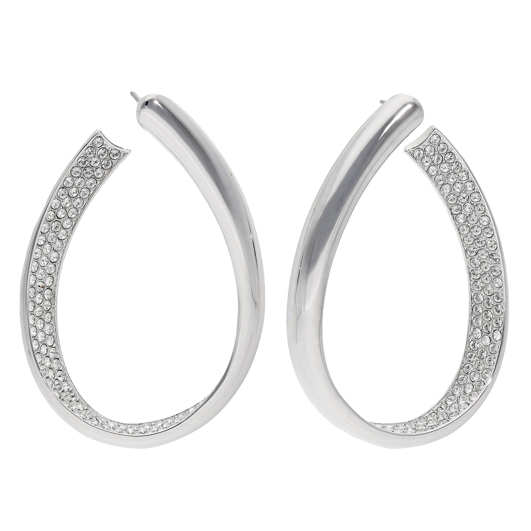 Swarovski Обици Exist 5636490 Сребрист - Pepit.bg