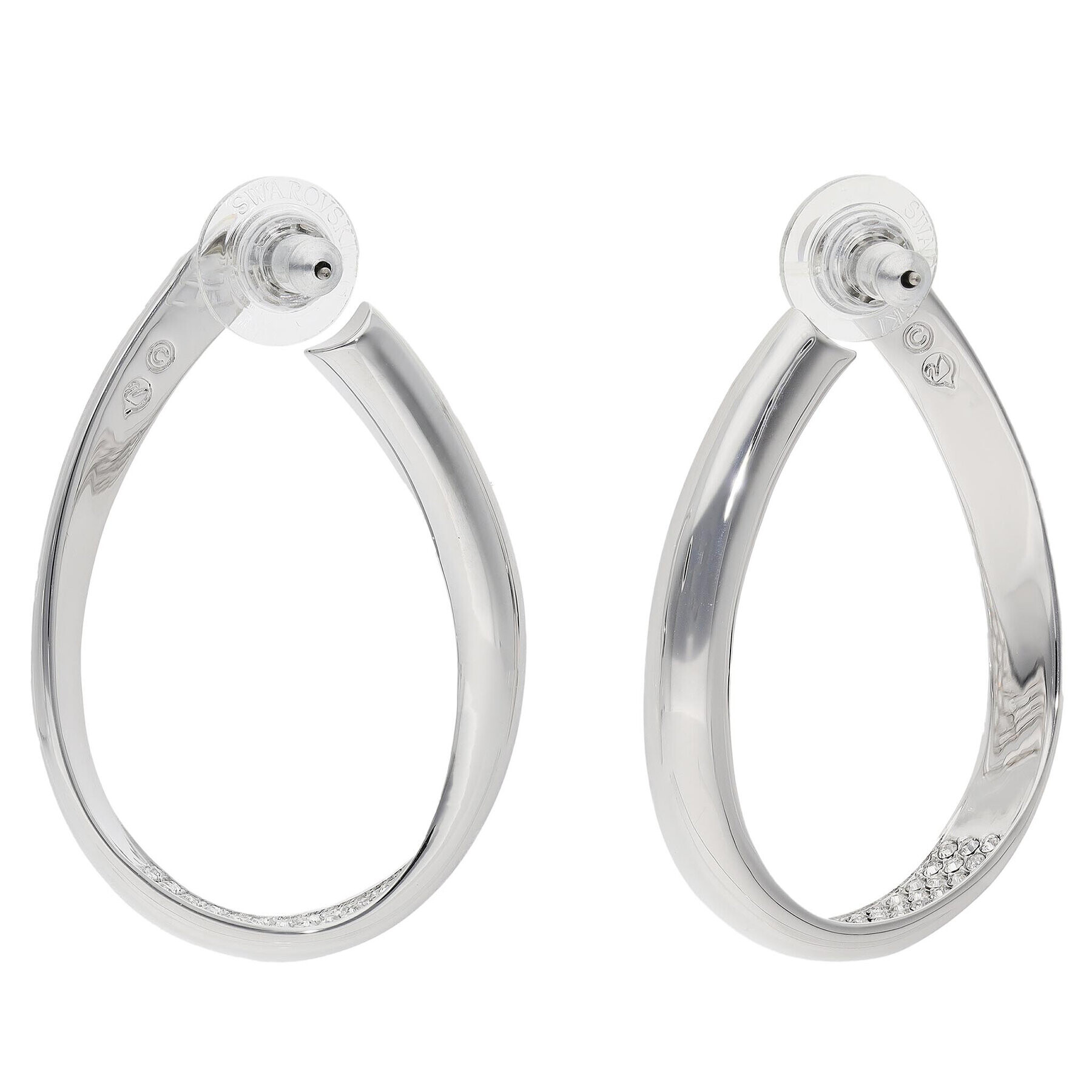 Swarovski Обици Exist 5636490 Сребрист - Pepit.bg