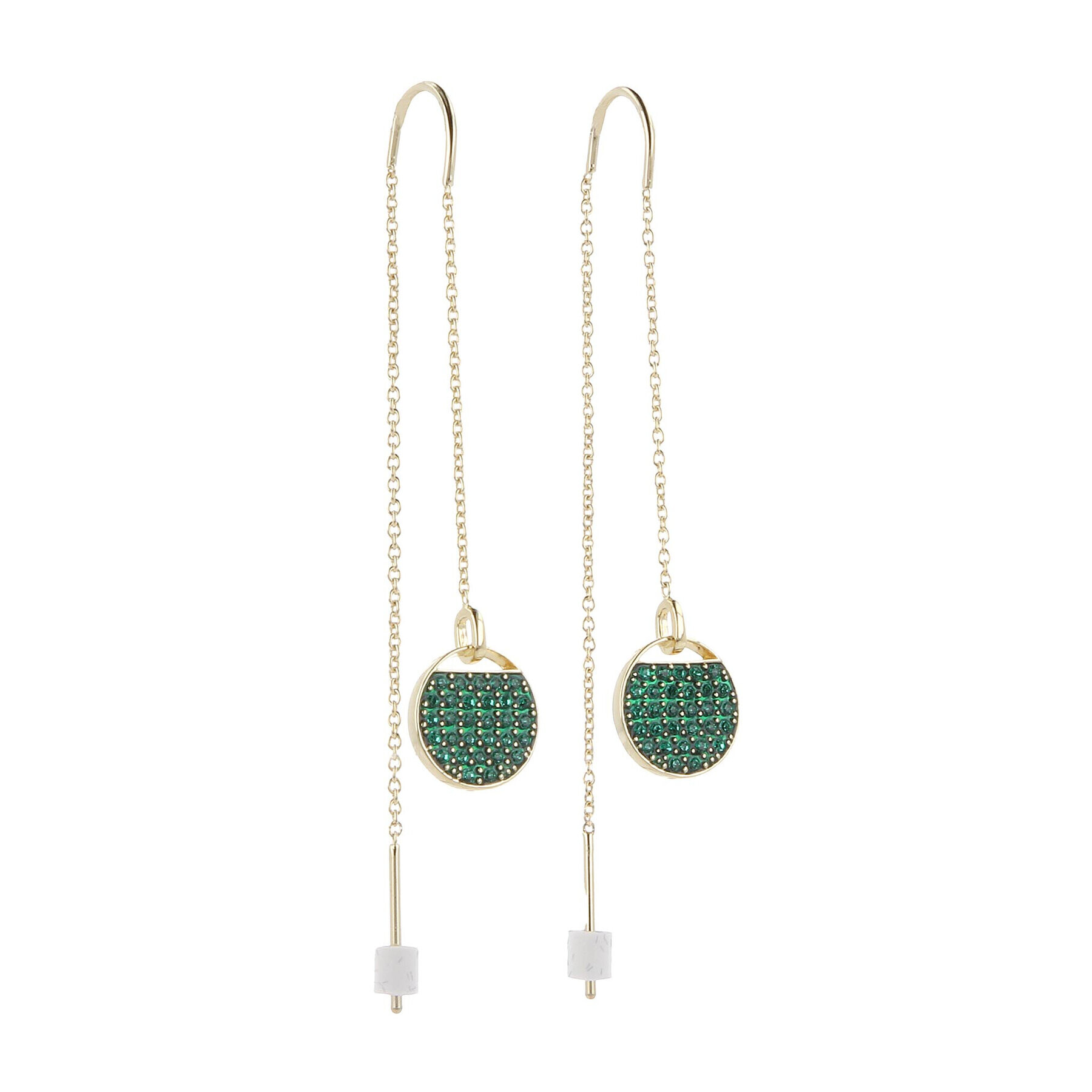 Swarovski Обици Ginger 5642944 Златист - Pepit.bg