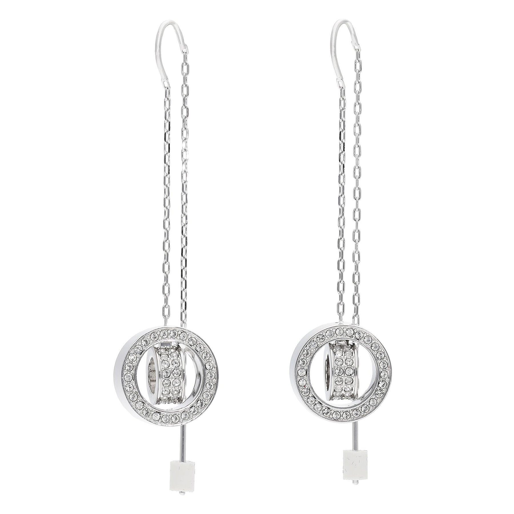 Swarovski Обици Hollow 5636435 Сребрист - Pepit.bg