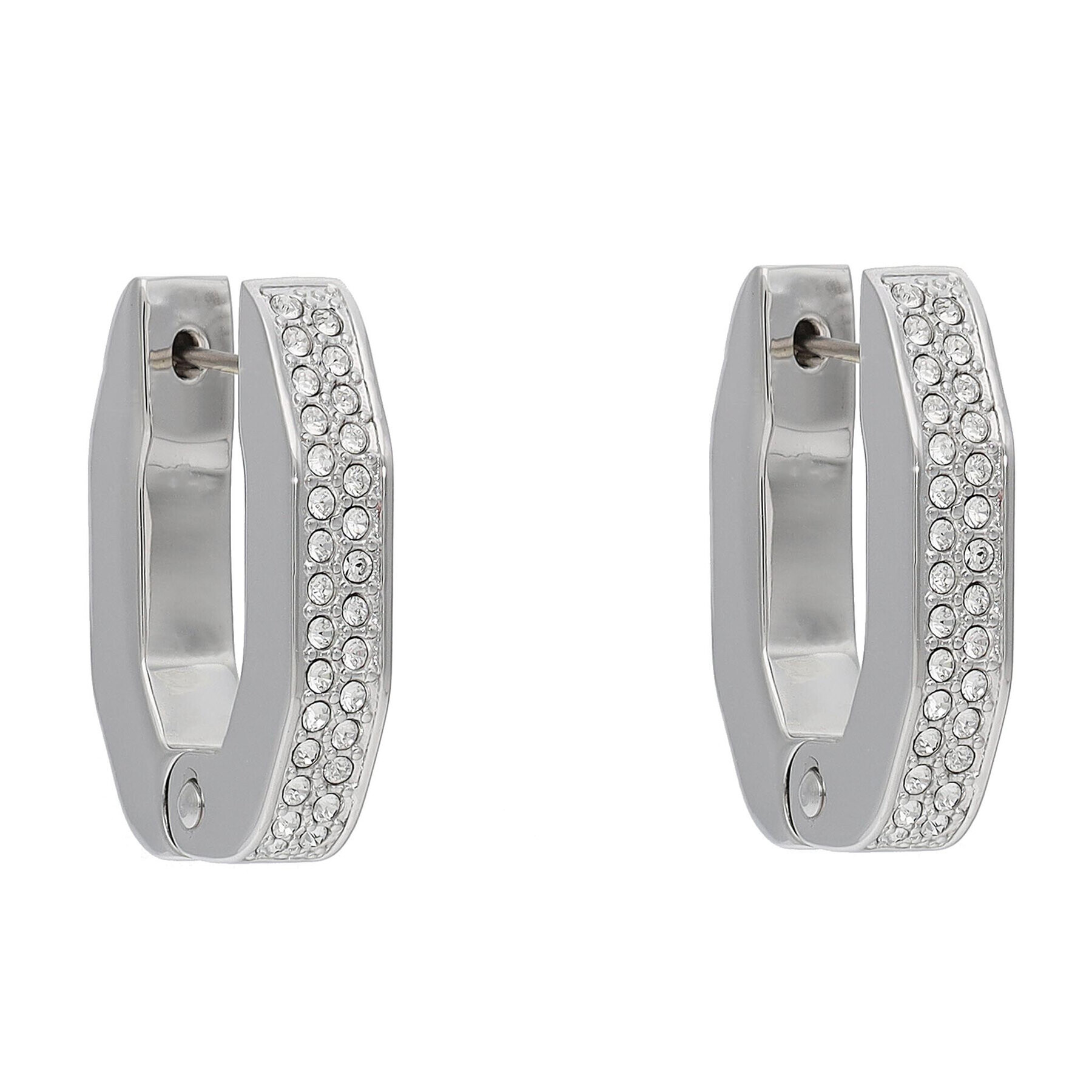 Swarovski Обици Hoop Oct S 5618307 Сребрист - Pepit.bg