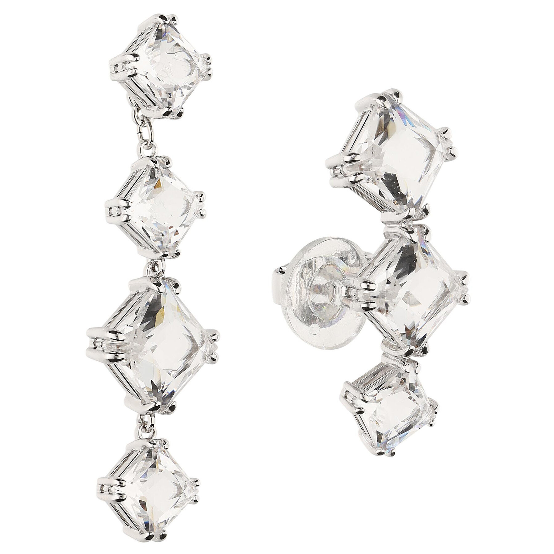 Swarovski Обици Millenia 5602782 Сребрист - Pepit.bg