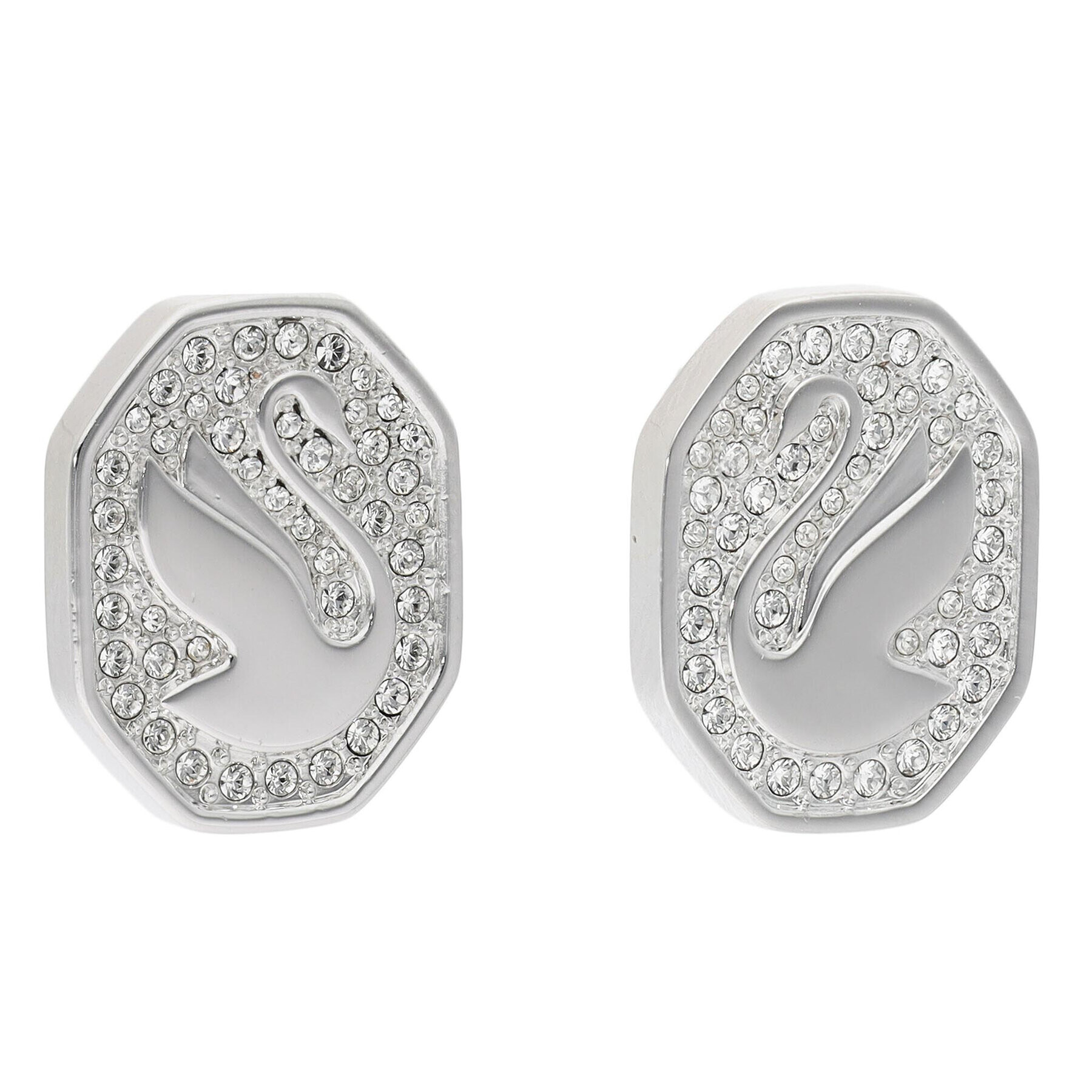 Swarovski Обици Signum 5621097 Сребрист - Pepit.bg