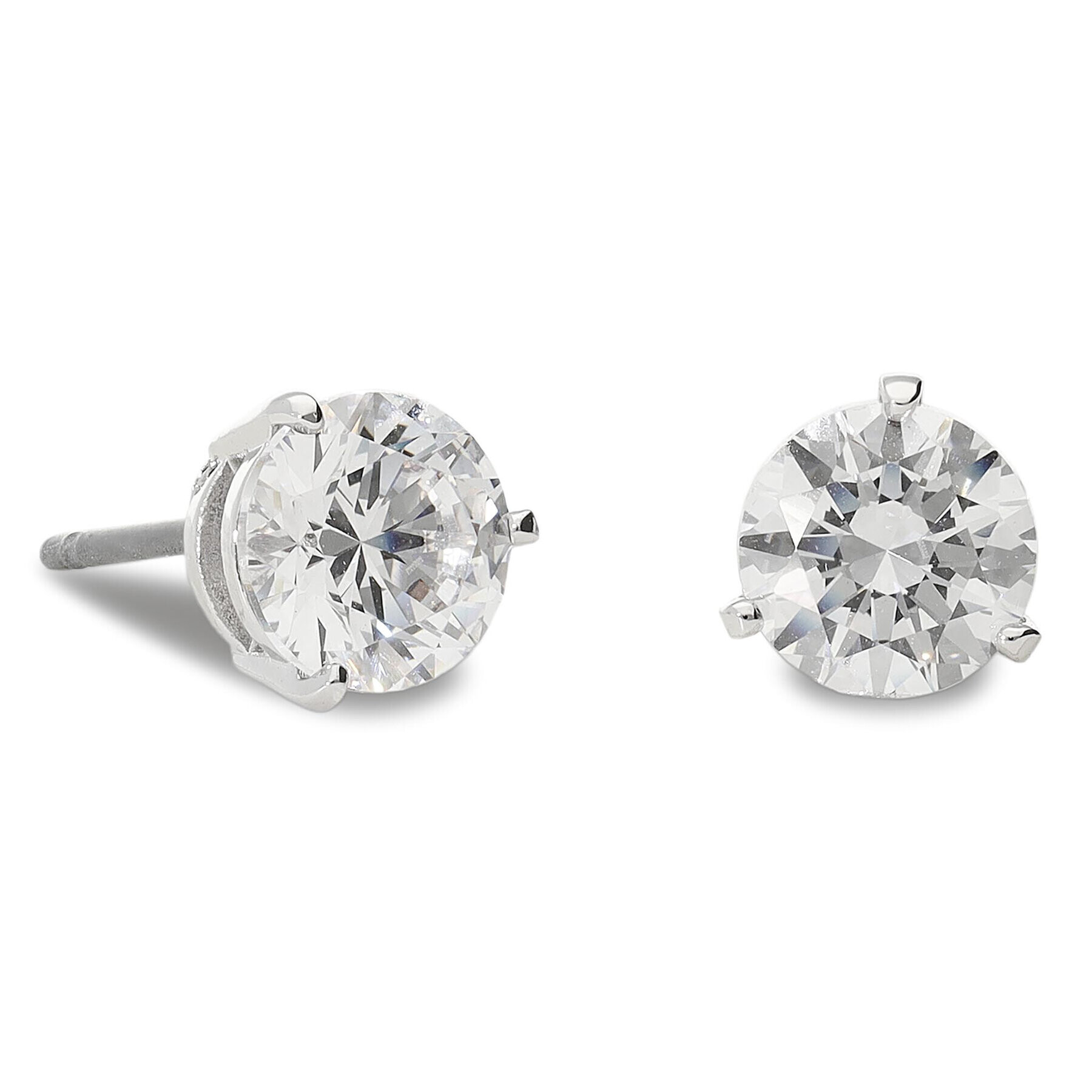 Swarovski Обици Solitaire Pe Stud 1800046 Сребрист - Pepit.bg