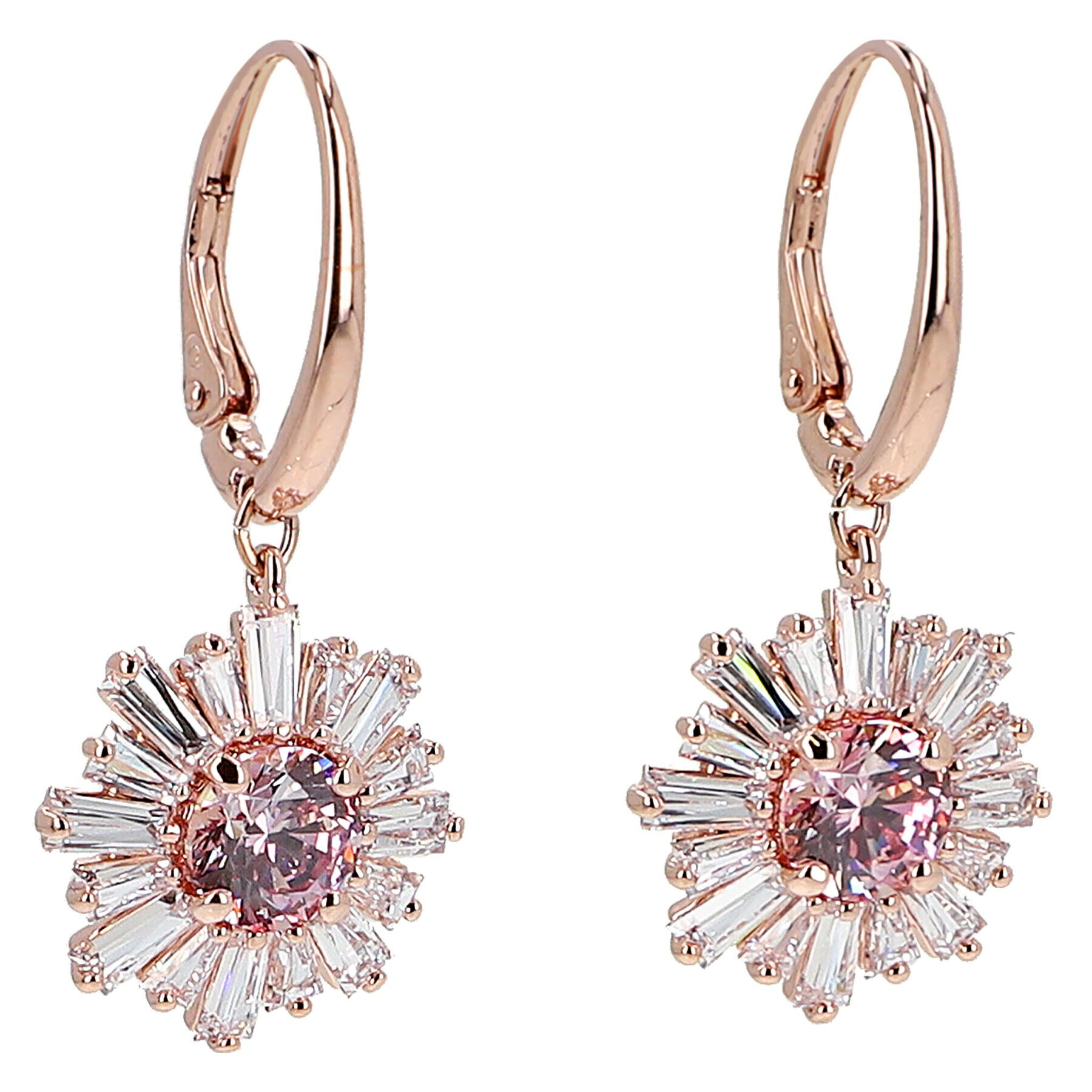 Swarovski Обици Sunshine 5642965 Розов - Pepit.bg