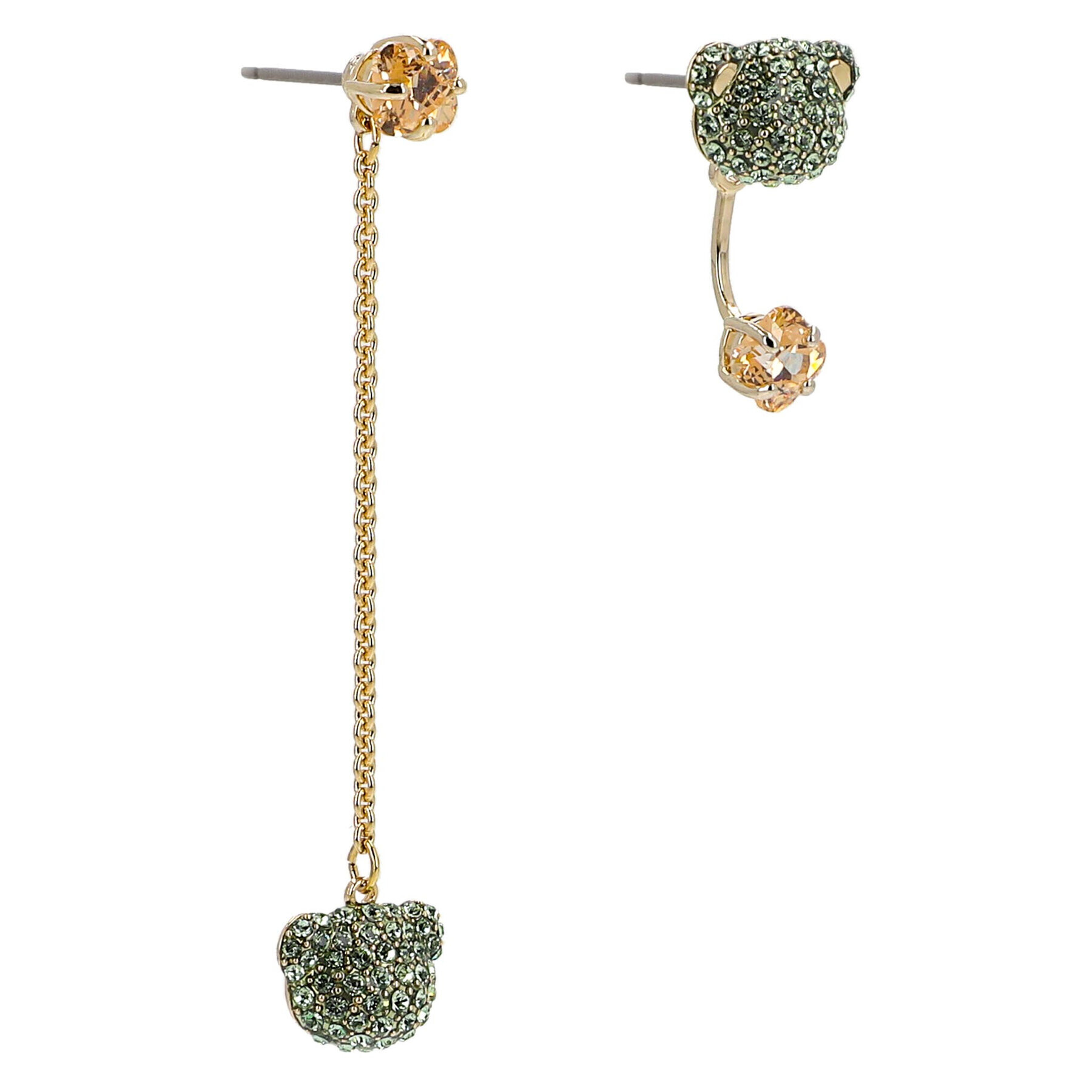 Swarovski Обици Teddy 5642981 Златист - Pepit.bg