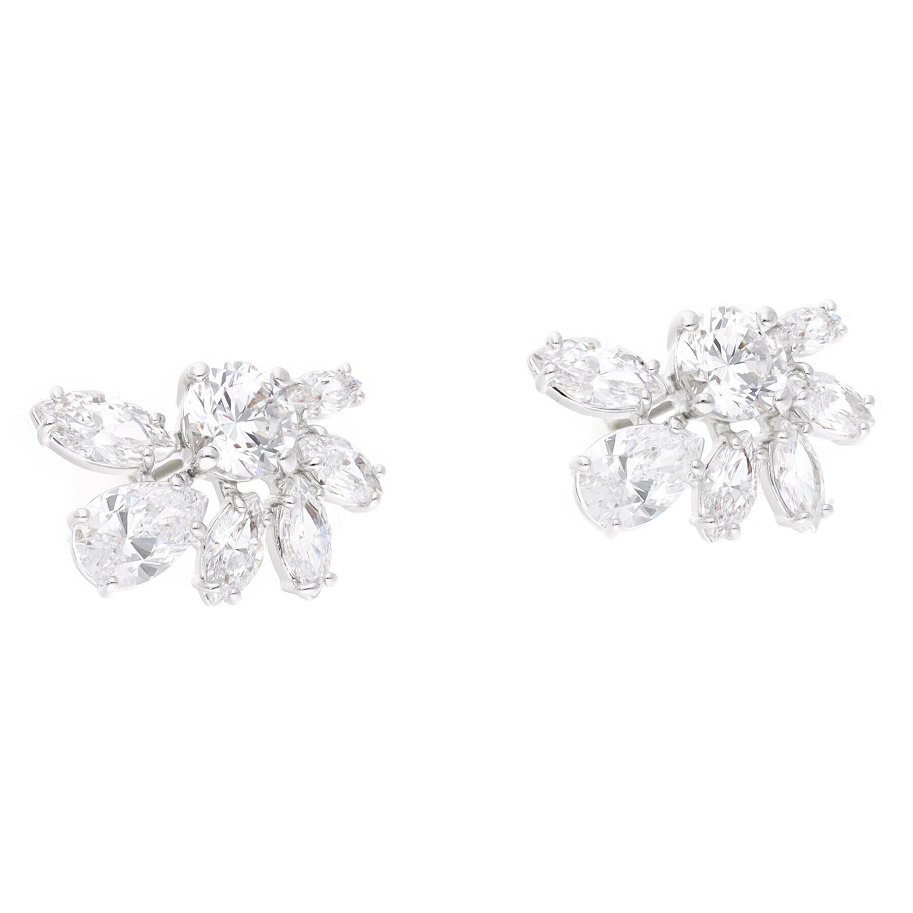 Swarovski Обици Gema 5644679 Сребрист - Pepit.bg