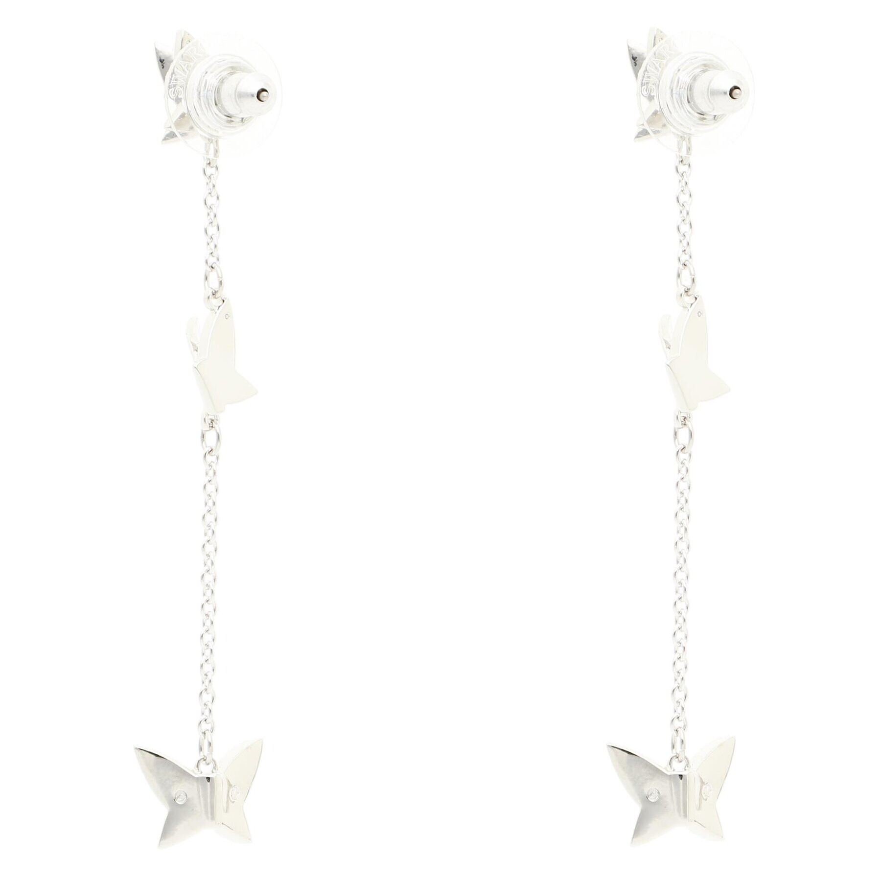 Swarovski Обици Lilia 5662182 Сребрист - Pepit.bg