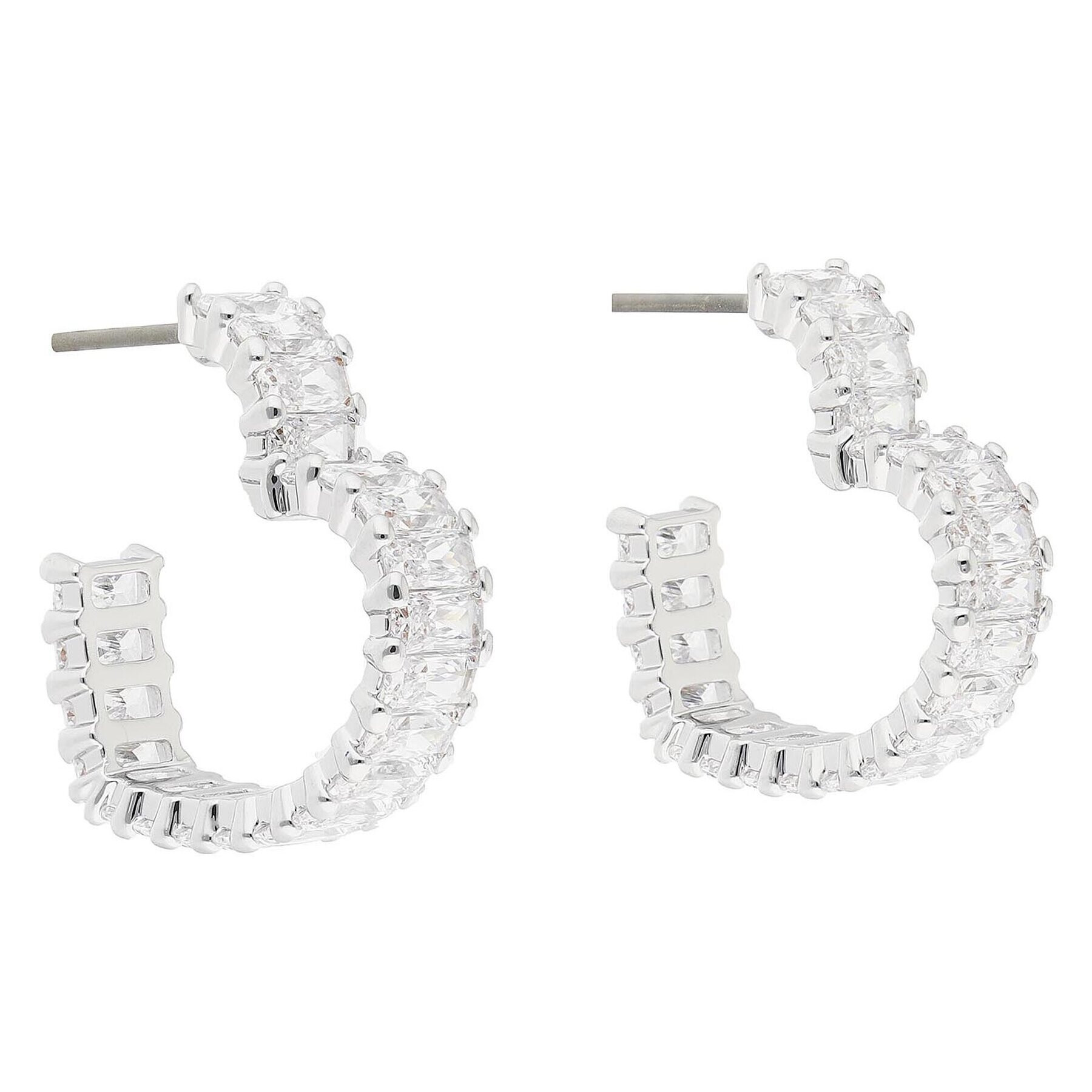Swarovski Обици Matrix 5653170 Сребрист - Pepit.bg