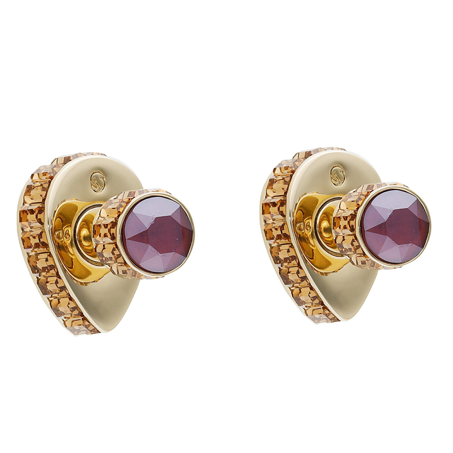 Swarovski Обици Orbita 5641405 Виолетов - Pepit.bg