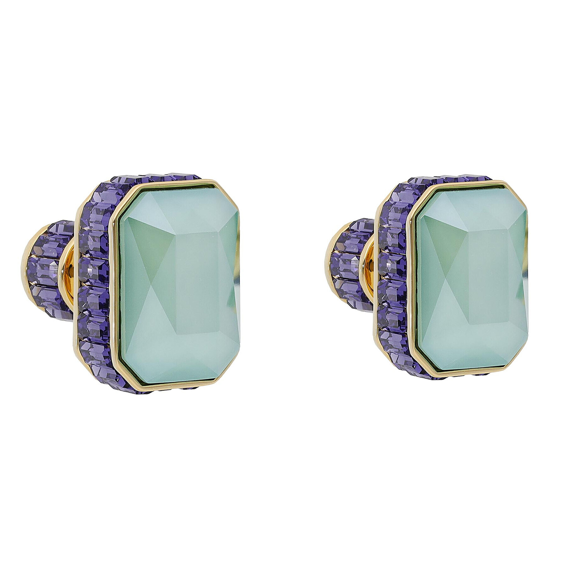 Swarovski Обици Orbita 5641406 Зелен - Pepit.bg