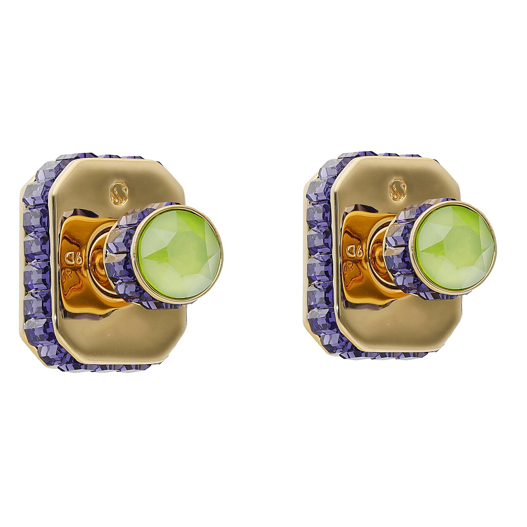 Swarovski Обици Orbita 5641406 Зелен - Pepit.bg