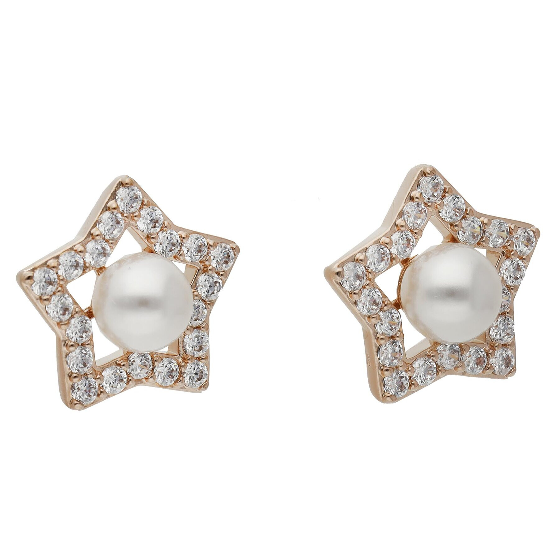 Swarovski Обици Stella 5645465 Златист - Pepit.bg