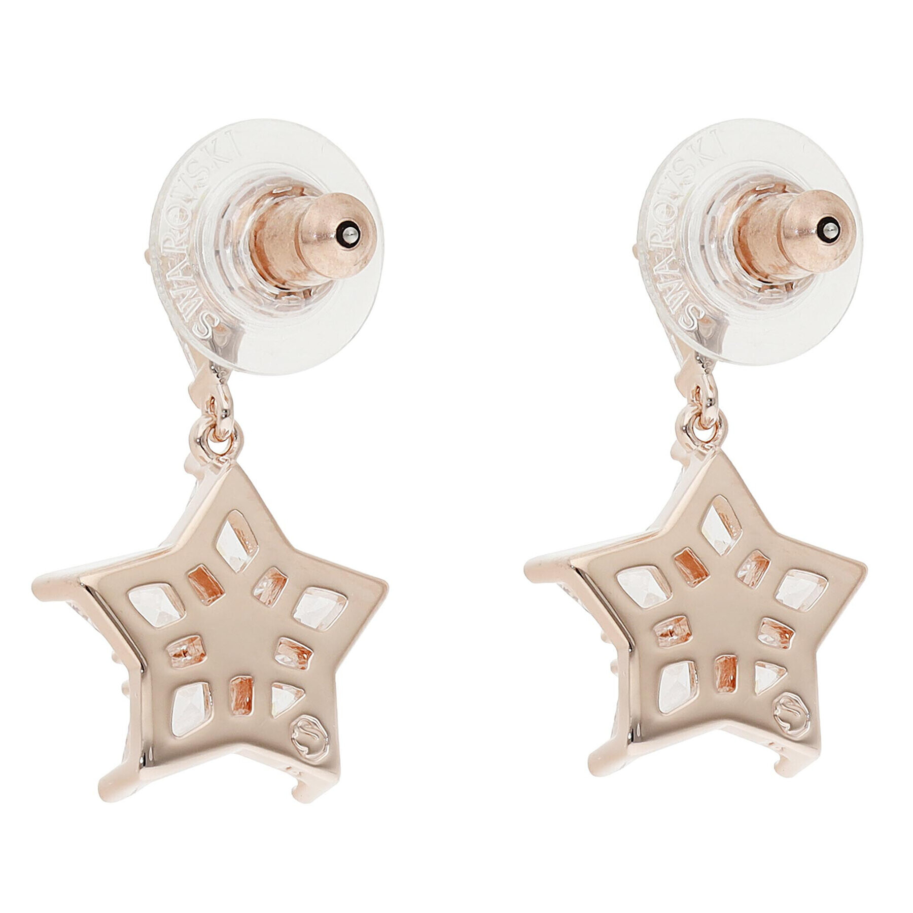 Swarovski Обици Stella 5645466 Розов - Pepit.bg